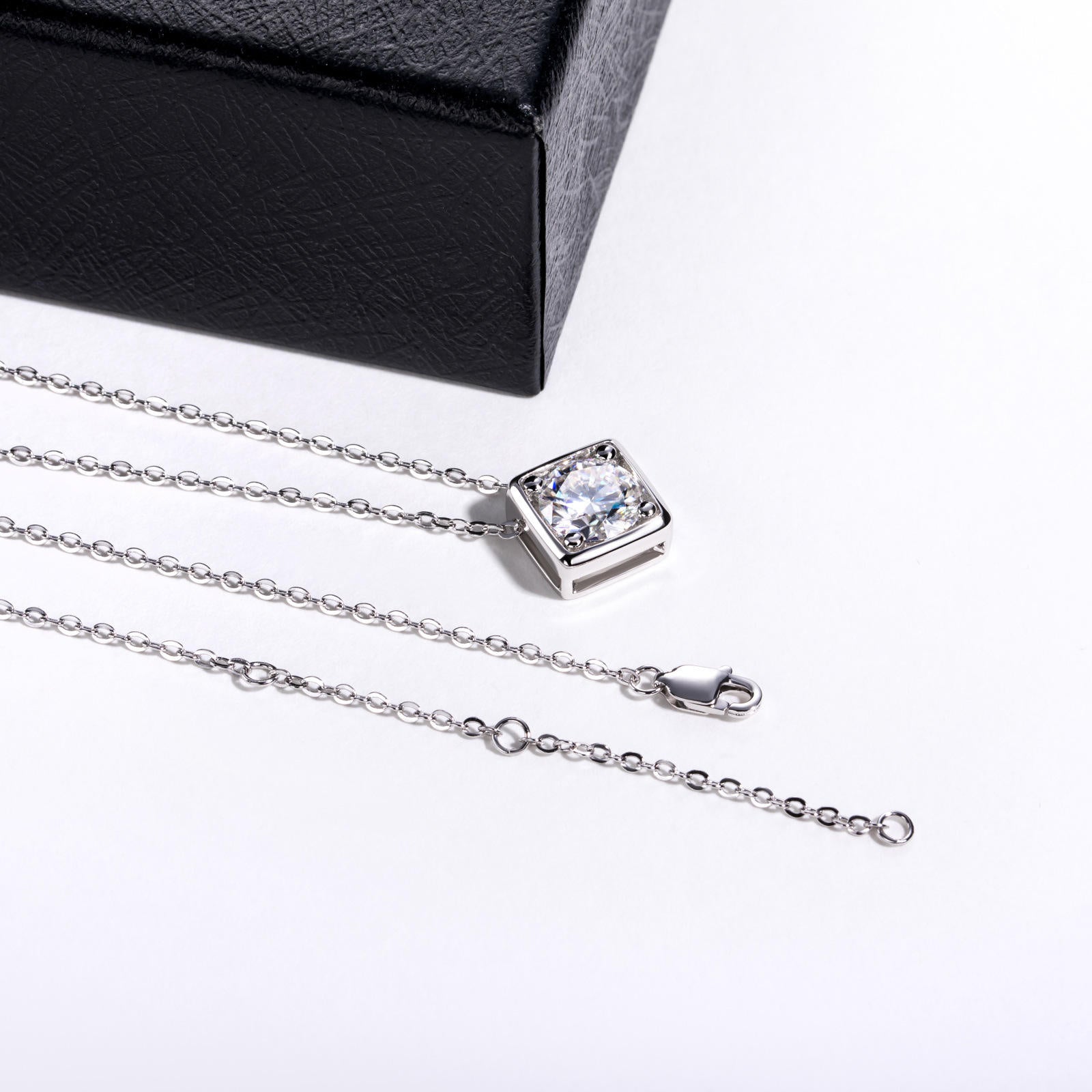 moissanite pendant, pendant necklace, gold pendant necklace, silver pendant necklace, diamond pendant, custom moissanite pendant, gold necklace, gold necklace women, white gold necklace, 14k gold necklace, valentines gift for her, birthday gift for her