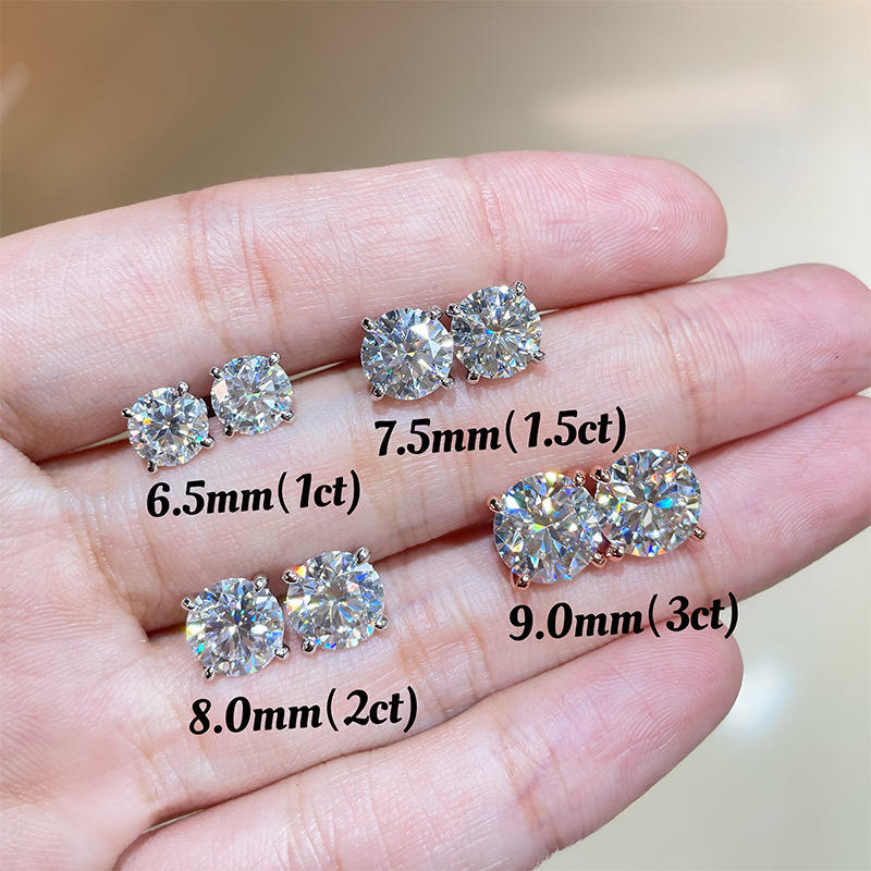 studs, diamond earrings, gold earrings, earrings for women, stud earrings, diamond stud earrings, van cleef earrings, dior earrings, moissanite earrings, silver earrings, sterling silver earrings, silver earrings for women, gift for her, valentines gift for her, birthday gift for her, solitaire studs, moiss