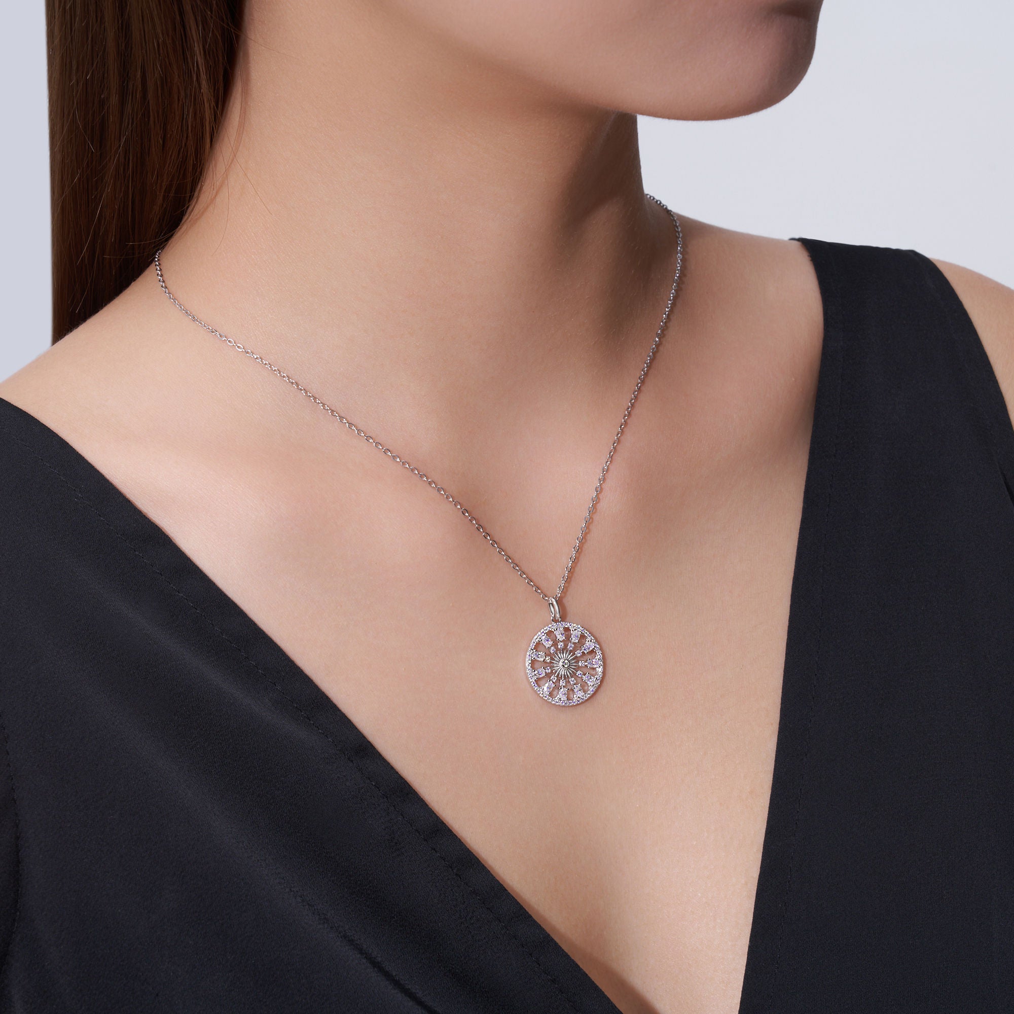 moissanite pendant, pendant necklace, gold pendant necklace, silver pendant necklace, diamond pendant, custom moissanite pendant, gold necklace, gold necklace women, white gold necklace, 14k gold necklace, valentines gift for her, birthday gift for her