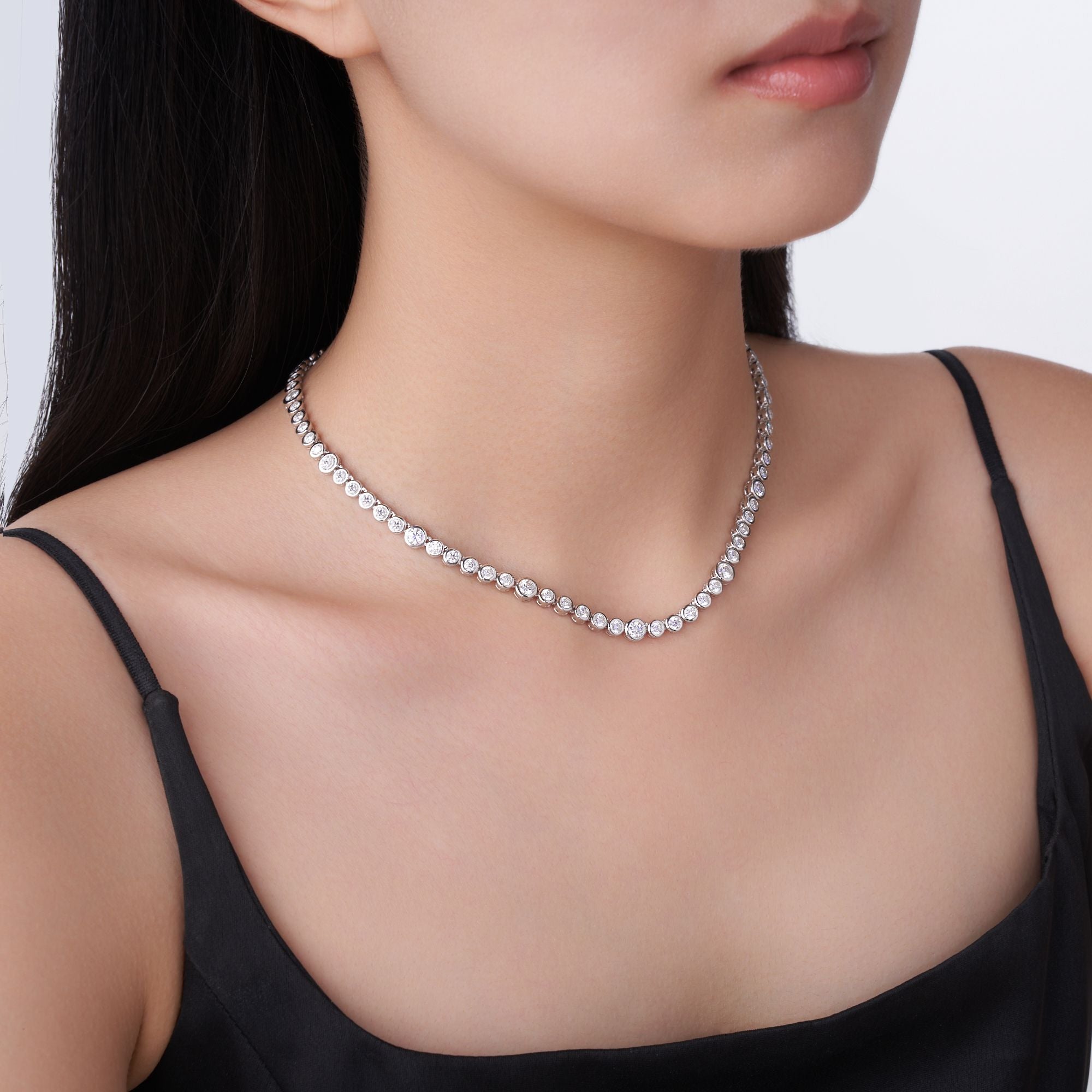 Tennis necklace, diamond tennis necklace, tennis necklace diamond, lab grown tennis necklace, tennis necklace womens, lab grown diamond tennis necklace, moissanite tennis necklace, lab diamond tennis necklace, old necklace, gold necklace women, white gold necklace, 14k gold necklace, valentines gift for her, birthday gift for her