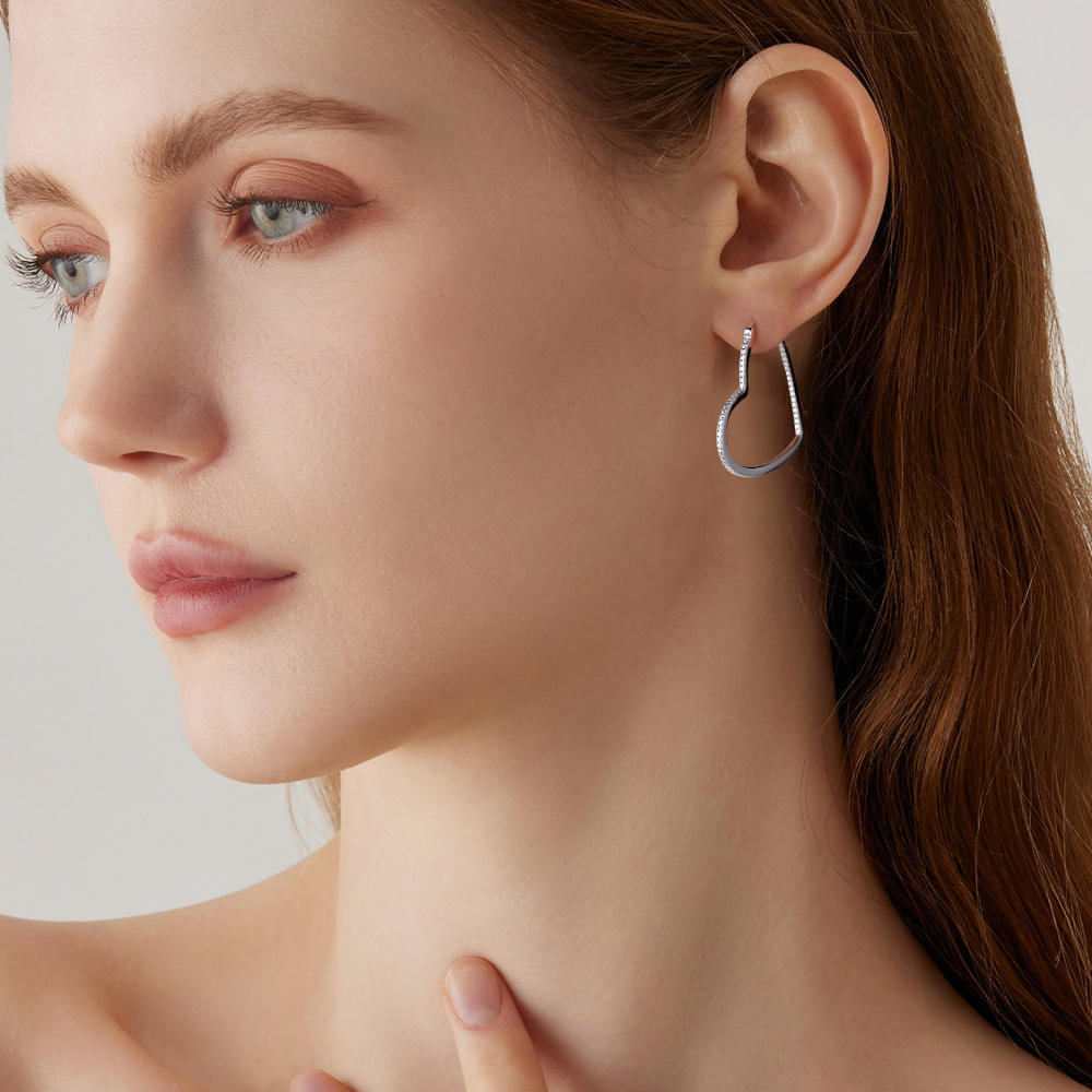 earrings, huggie earrings, diamond earrings, gold earrings, hoop earrings, gold huggie earrings, lab grown diamond earrings, real diamond earrings, lab created diamond earrings, valentines gift for her, birthday gift for her