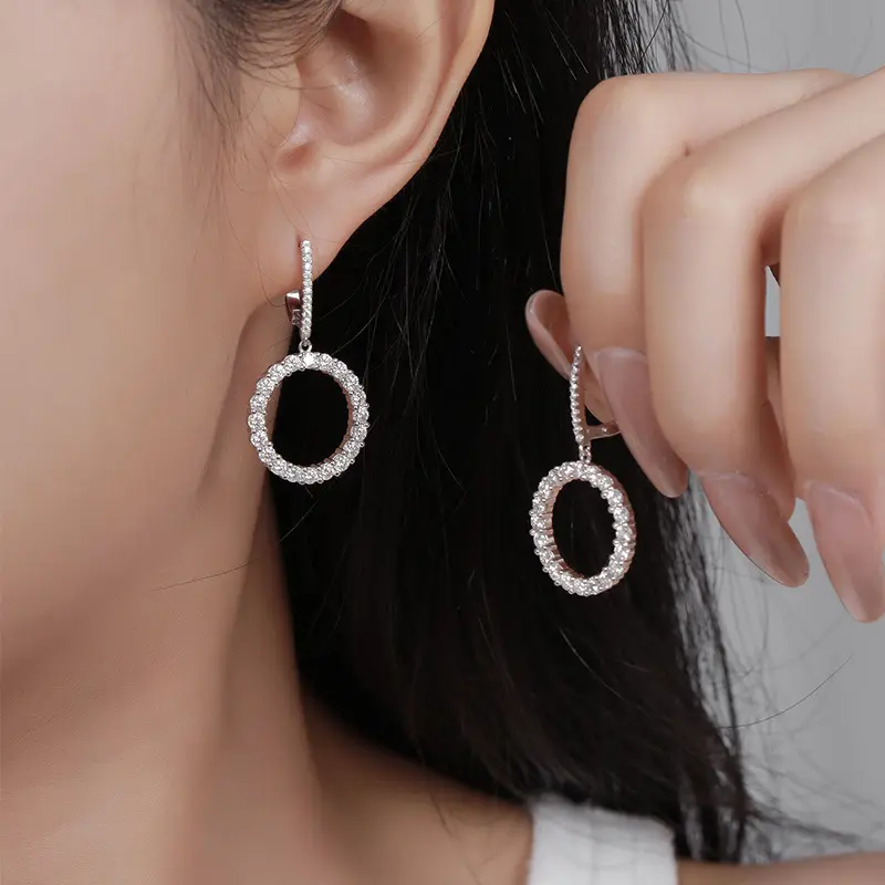 diamond earrings, diamond earrings for women, lab grown diamond earrings, 1 carat diamond earrings, moissanite earrings, silver drop earrings, gold dangle earrings, silver dangle earrings, luxury earrings, valentines gift for her