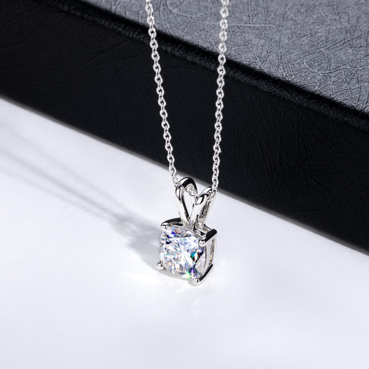 cushion cut moissanite pendant, solitaire pendant necklace, gold pendant necklace, silver pendant necklace, diamond pendant, custom moissanite pendant, gold necklace, gold necklace women, white gold necklace, 14k gold necklace, valentines gift for her, birthday gift for her, 925 silver necklace