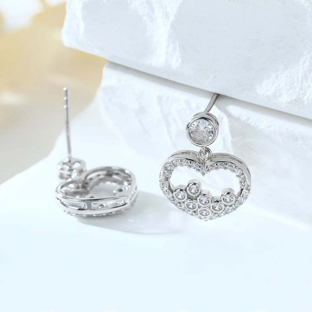 drop earrings, diamond drop earrings, gold drop earrings, silver drop earrings, diamond earrings, diamond earrings for women, lab grown diamond earrings, real diamond earrings, lab created diamond earrings, valentines gift for her, birthday gift for her