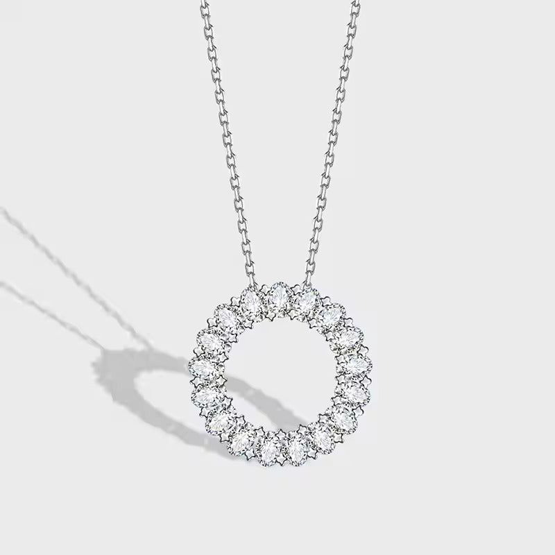 pendant necklace, diamond pendant necklace, silver pendant necklace, van cleef necklace, gold necklace, diamond necklace, kendra scott necklace, moissanite necklace, silver chains for women, silver necklace, valentines gift for her, birthday gift for her