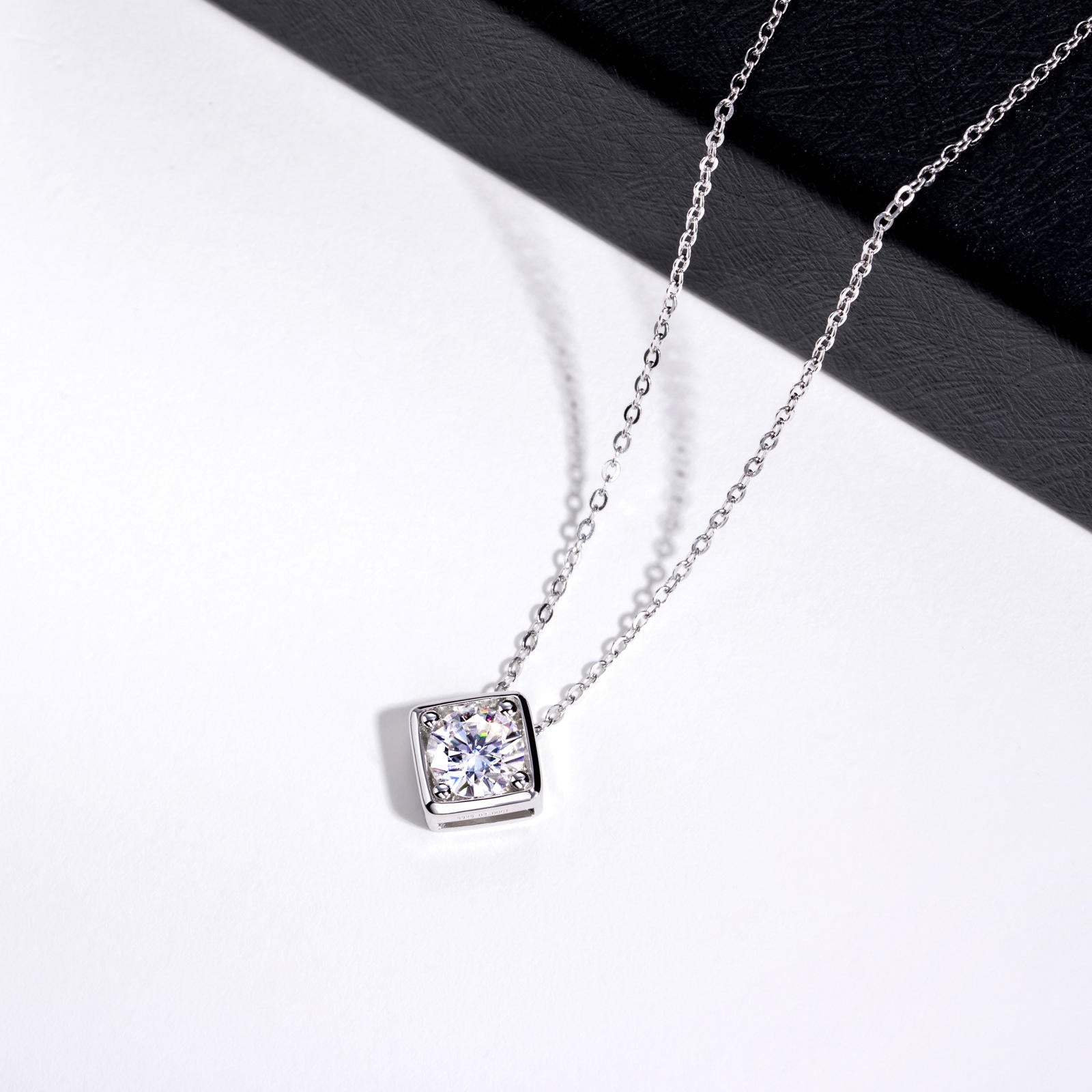 moissanite pendant, pendant necklace, gold pendant necklace, silver pendant necklace, diamond pendant, custom moissanite pendant, gold necklace, gold necklace women, white gold necklace, 14k gold necklace, valentines gift for her, birthday gift for her