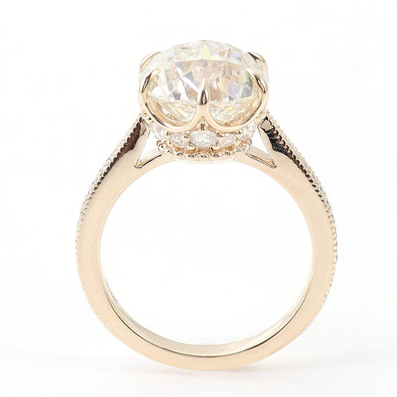 solitaire rings, gold rings, old european cut ring, old european cut ring, round cut engagement ring, gold rings for women, 14k gold rings, white gold rings, lab grown diamond rings, diamond rings for women, diamond rings, valentines gift for her, birthday gift for her, moissanite rings