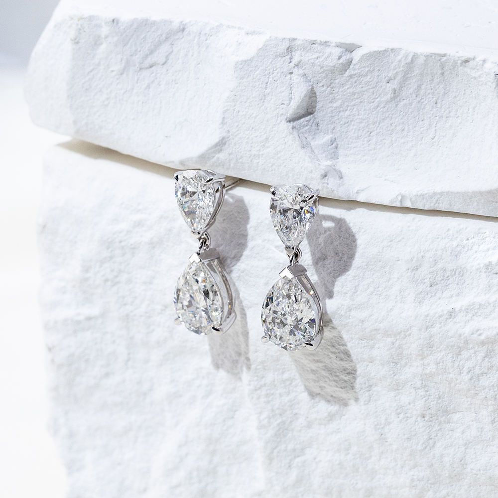 drop earrings, diamond drop earrings, gold drop earrings, silver drop earrings, diamond earrings, diamond earrings for women, lab grown diamond earrings, real diamond earrings, lab created diamond earrings, valentines gift for her, birthday gift for her