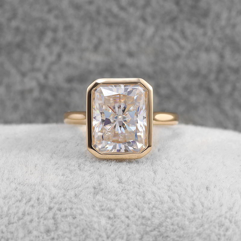 solitaire rings, gold rings, radiant cut engagement ring, gold rings for women, 14k gold rings, white gold rings, lab grown diamond rings, diamond rings for women, diamond rings, valentines gift for her, birthday gift for her, moissanite rings