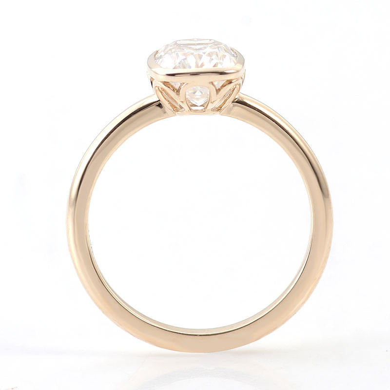 solitaire rings, gold rings, cushion cut engagement ring, gold rings for women, 14k gold rings, white gold rings, lab grown diamond rings, diamond rings for women, diamond rings, valentines gift for her, birthday gift for her, moissanite rings