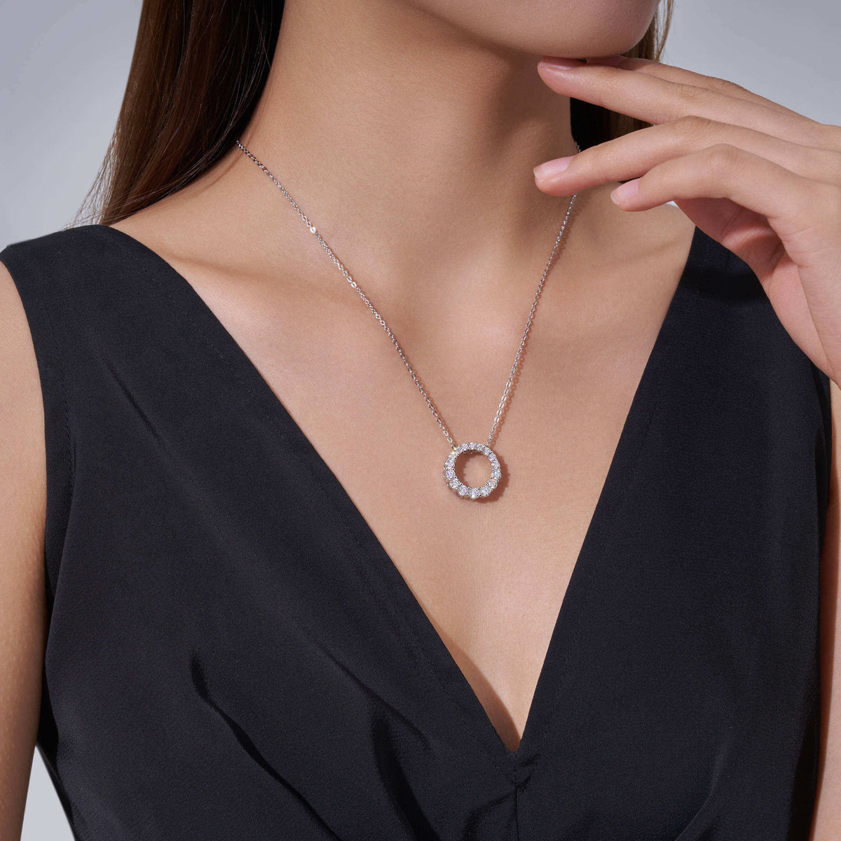 moissanite pendant, pendant necklace, gold pendant necklace, silver pendant necklace, diamond pendant, custom moissanite pendant, gold necklace, gold necklace women, white gold necklace, 14k gold necklace, valentines gift for her, birthday gift for her
