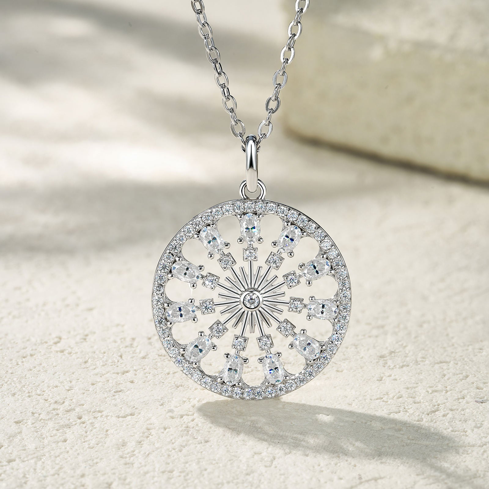 moissanite pendant, pendant necklace, gold pendant necklace, silver pendant necklace, diamond pendant, custom moissanite pendant, gold necklace, gold necklace women, white gold necklace, 14k gold necklace, valentines gift for her, birthday gift for her