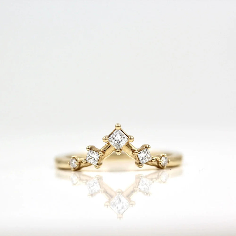 chevron ring, v shaped band, v shaped ring for her, chevron band, round cut diamond ring, round cut engagement ring, gold rings, eternity ring, engagement rings, engagement rings for women, moissanite engagement rings, gold rings for women, 14k gold rings, white gold rings, lab grown diamond rings, diamond rings for women, diamond rings, valentines gift for her, birthday gift for her, moissanite rings, 925 silver rings