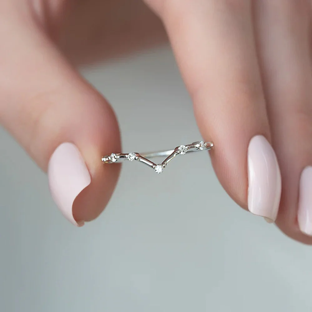 chevron ring, v shaped band, v shaped ring for her, chevron band, round cut diamond ring, round cut engagement ring, gold rings, eternity ring, engagement rings, engagement rings for women, moissanite engagement rings, gold rings for women, 14k gold rings, white gold rings, lab grown diamond rings, diamond rings for women, diamond rings, valentines gift for her, birthday gift for her, moissanite rings, 925 silver rings