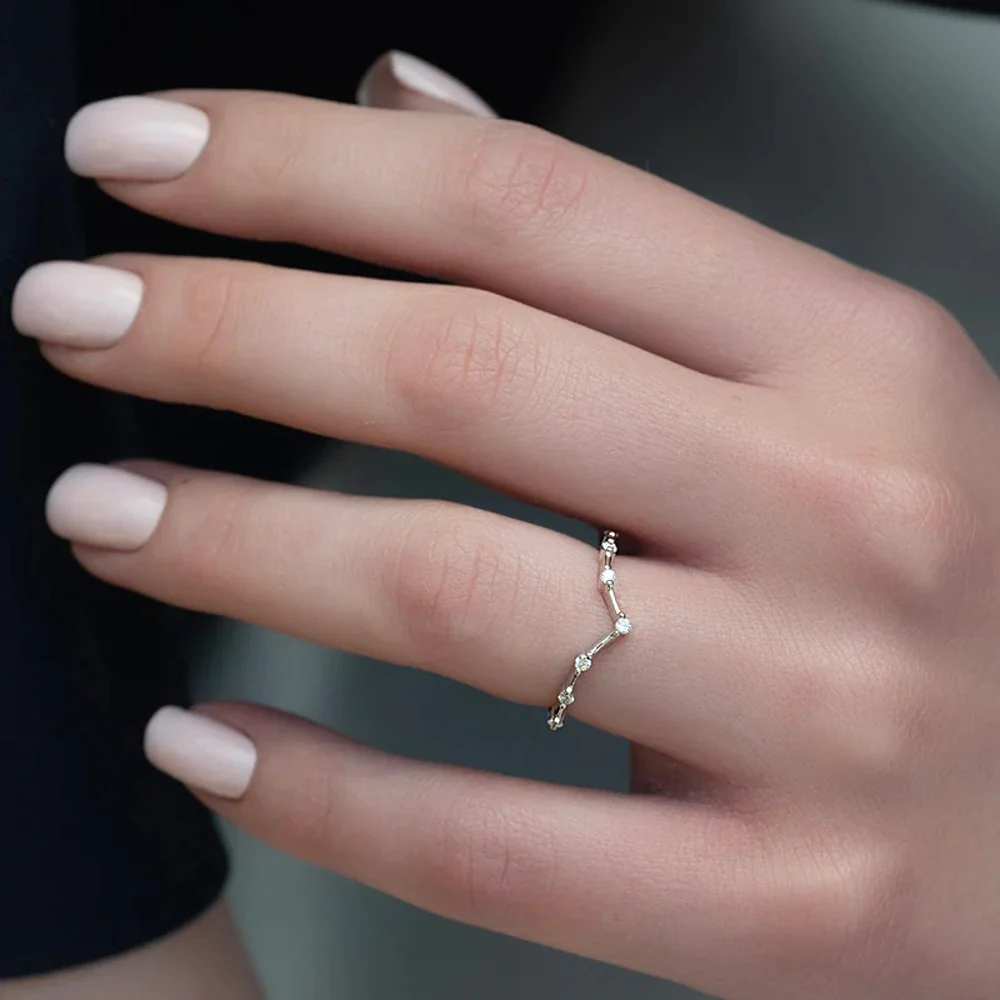 chevron ring, v shaped band, v shaped ring for her, chevron band, round cut diamond ring, round cut engagement ring, gold rings, eternity ring, engagement rings, engagement rings for women, moissanite engagement rings, gold rings for women, 14k gold rings, white gold rings, lab grown diamond rings, diamond rings for women, diamond rings, valentines gift for her, birthday gift for her, moissanite rings, 925 silver rings