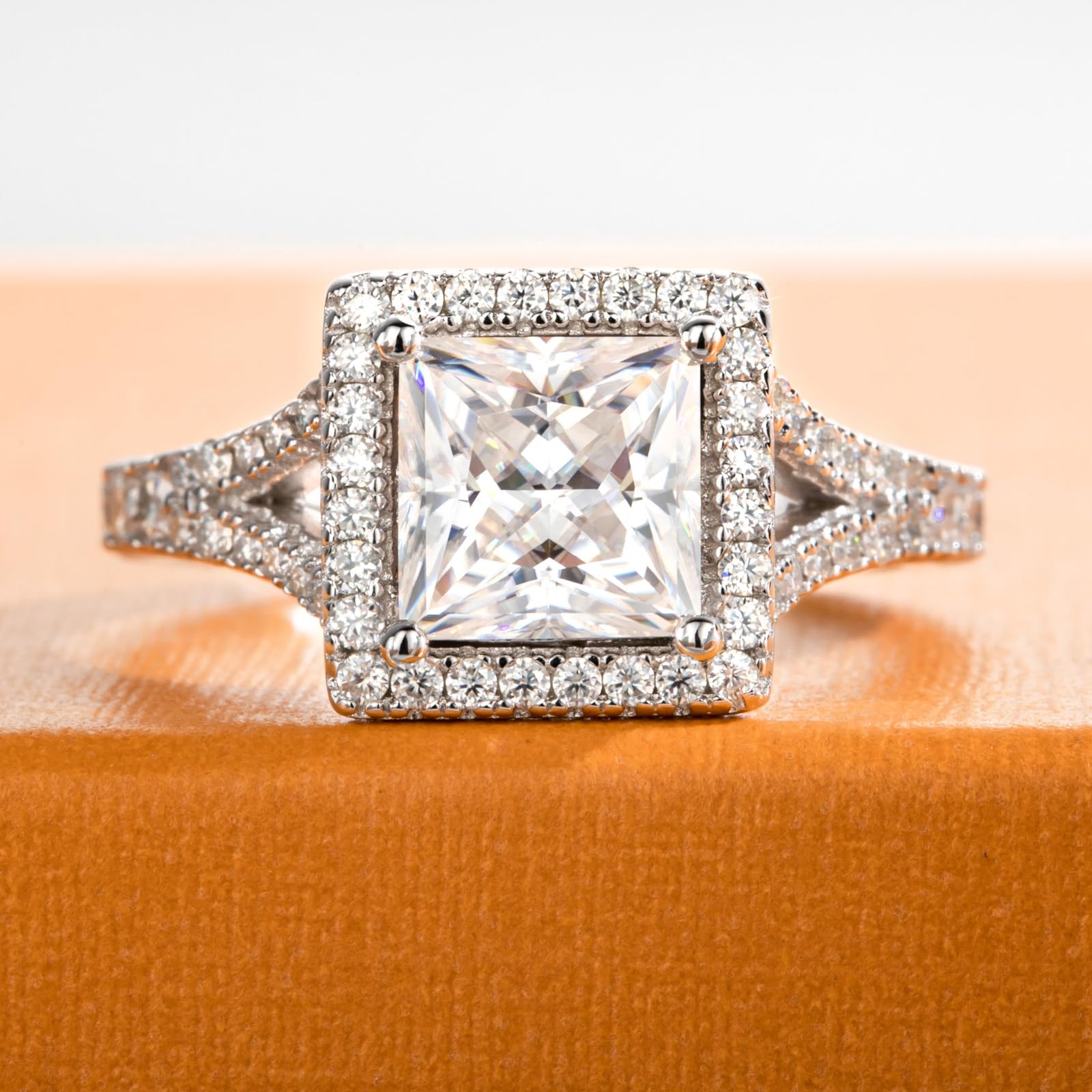 princess cut diamond ring, solitaire rings, halo rings, gold rings, princess cut engagement ring, gold rings for women, 14k gold rings, white gold rings, lab grown diamond rings, diamond rings for women, diamond rings, valentines gift for her, birthday gift for her, moissanite rings, 925 silver rings