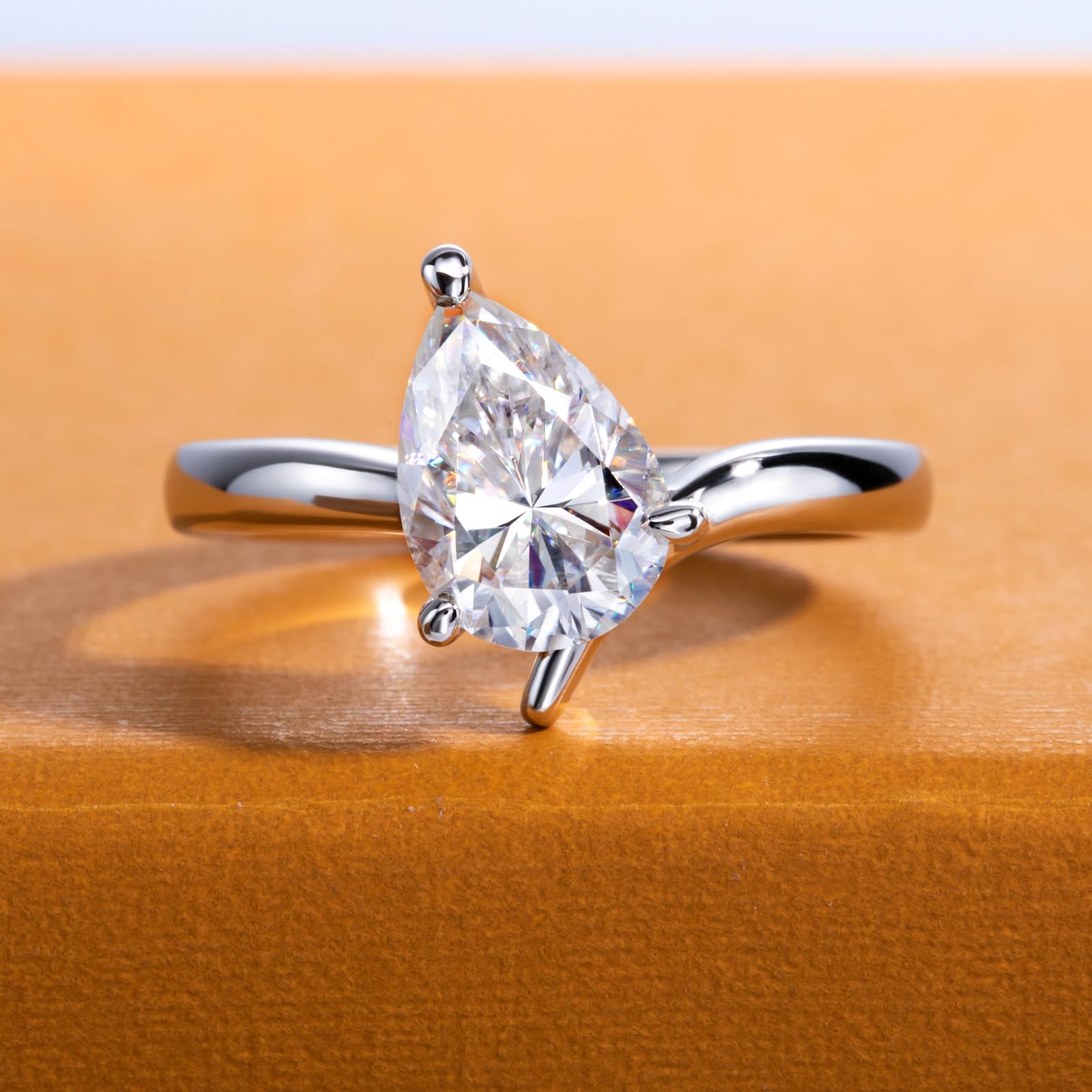pear cut diamond ring, pear cut engagement ring, solitaire rings, halo rings, gold rings, engagement rings, engagement rings for women, moissanite engagement rings, gold rings for women, 14k gold rings, white gold rings, lab grown diamond rings, diamond rings for women, diamond rings, valentines gift for her, birthday gift for her, moissanite rings, 925 silver rings