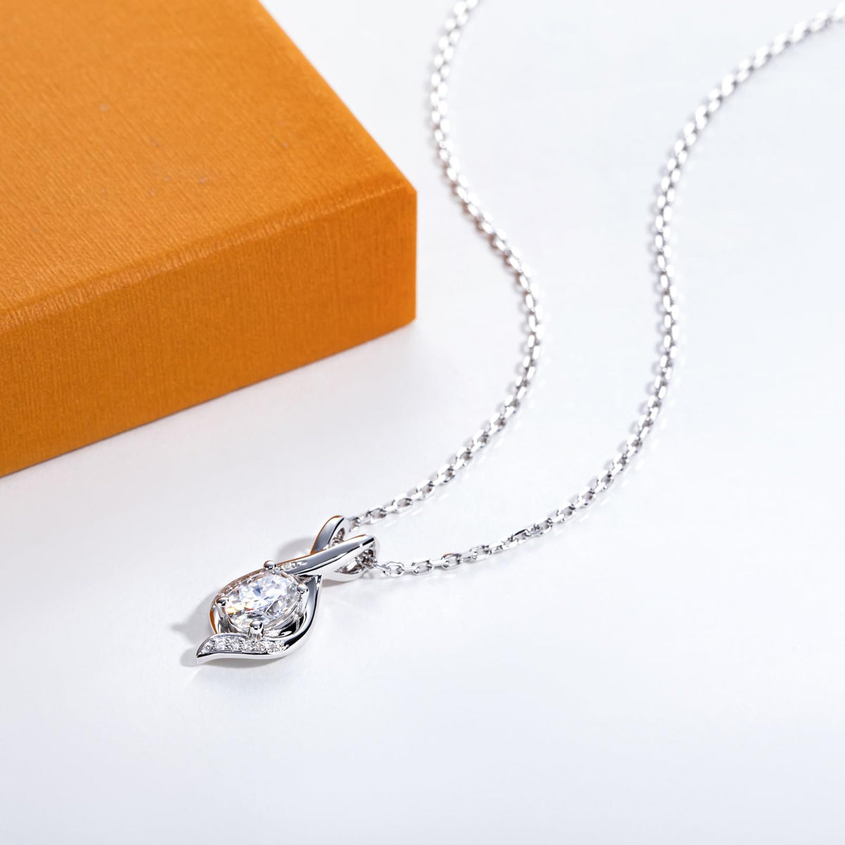 Oval moissanite pendant necklace, infinity pendant necklace women, silver necklace USA, white gold plated jewelry, moissanite jewelry USA, elegant pendant for women, minimalist luxury necklace, gift for her jewelry