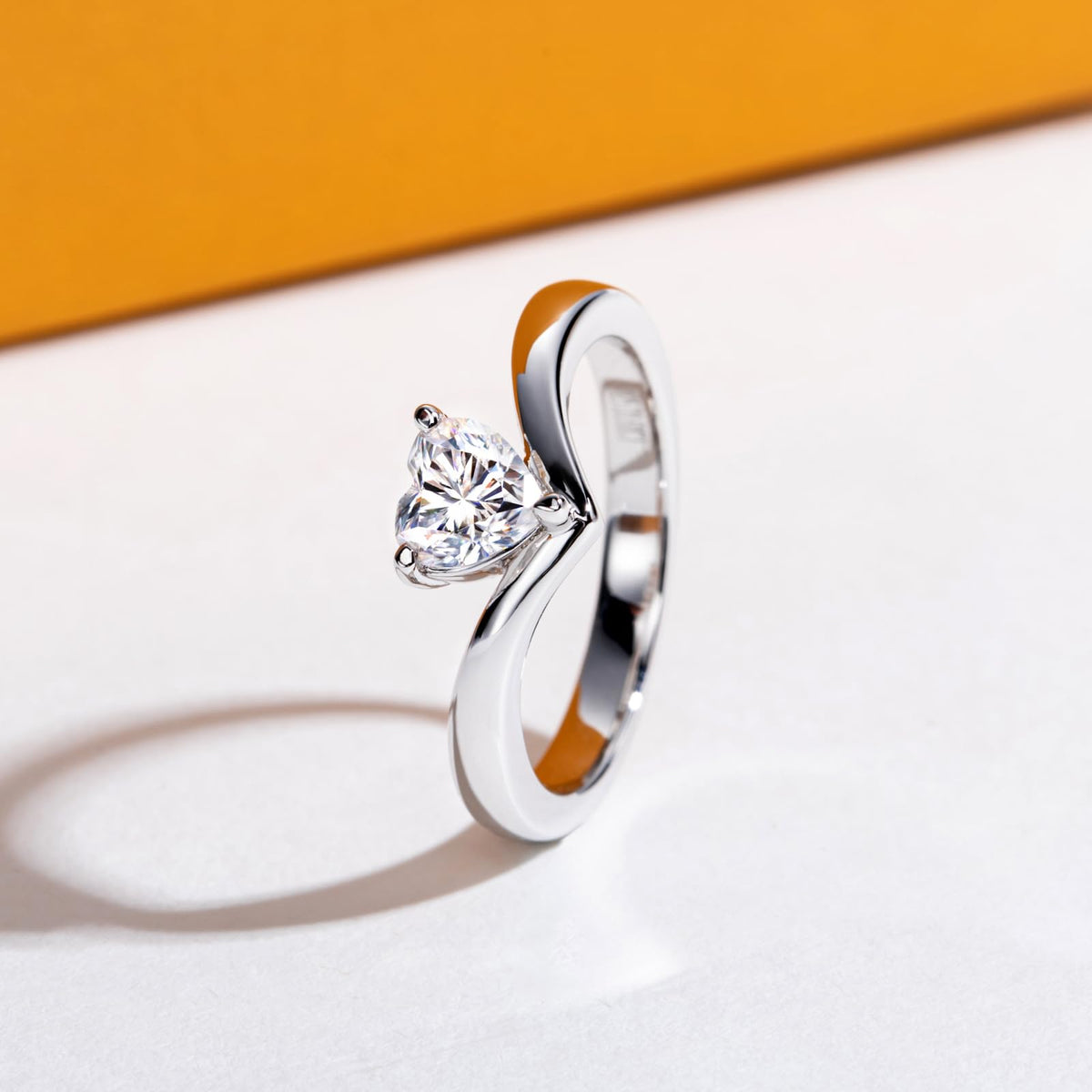 solitaire rings, gold rings, heart cut engagement ring, gold rings for women, 14k gold rings, white gold rings, lab grown diamond rings, diamond rings for women, diamond rings, valentines gift for her, birthday gift for her, moissanite rings