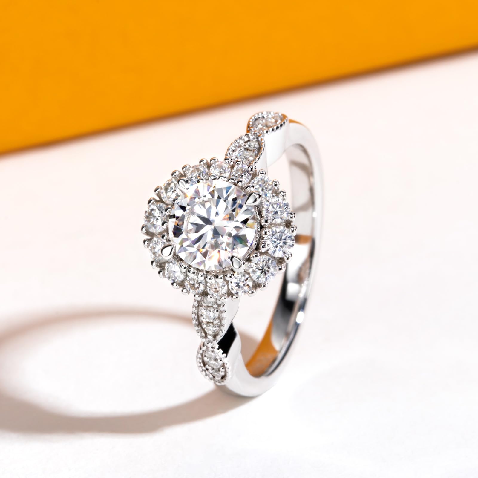 round cut diamond ring, solitaire rings, halo rings, gold rings, emerald cut engagement ring, gold rings for women, 14k gold rings, white gold rings, lab grown diamond rings, diamond rings for women, diamond rings, valentines gift for her, birthday gift for her, moissanite rings, 925 silver rings