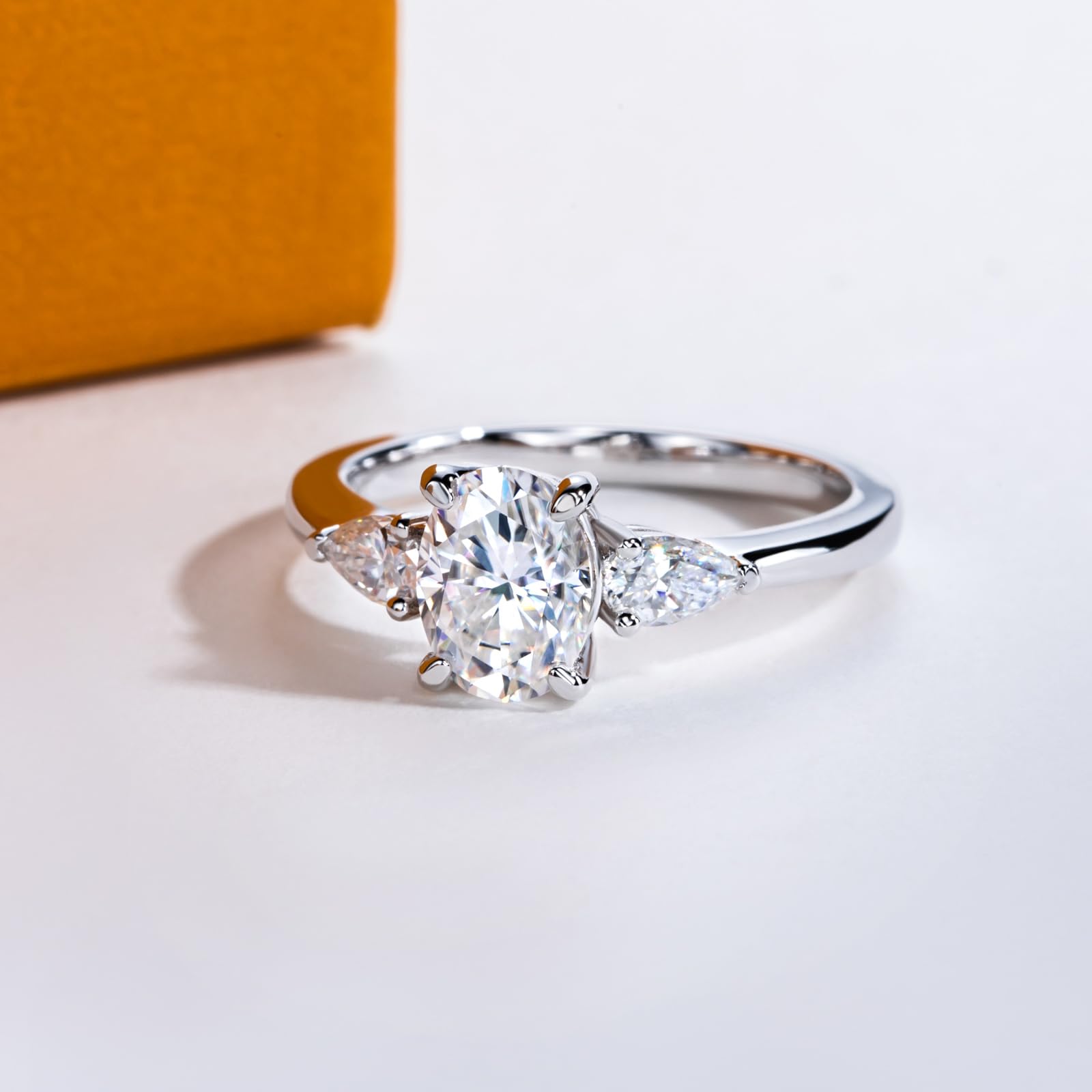three stone rings, oval diamond ring, 1 carat oval diamond ring, gold ring, 14k gold ring, white gold ring, rings, promise rings for her, anniversary ring, silver rings, sterling silver rings, valentines gift for her, birthday gift for her, lab grown diamonds