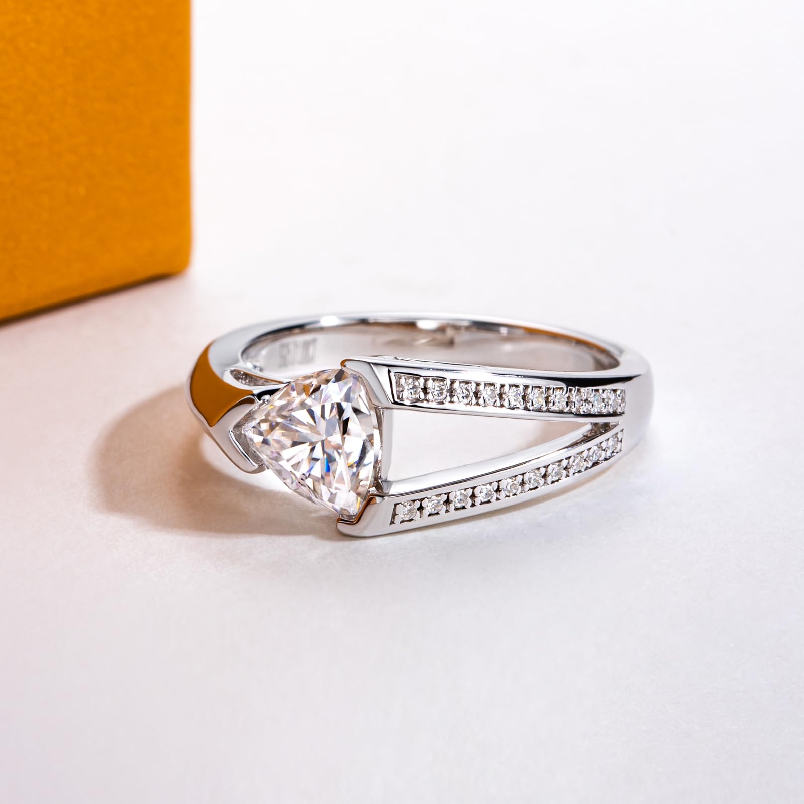 trillion cut diamond ring, unique engagement ring, solitaire rings, halo rings, gold rings, engagement rings, engagement rings for women, moissanite engagement rings, gold rings for women, 14k gold rings, white gold rings, lab grown diamond rings, diamond rings for women, diamond rings, valentines gift for her, birthday gift for her, moissanite rings, 925 silver rings