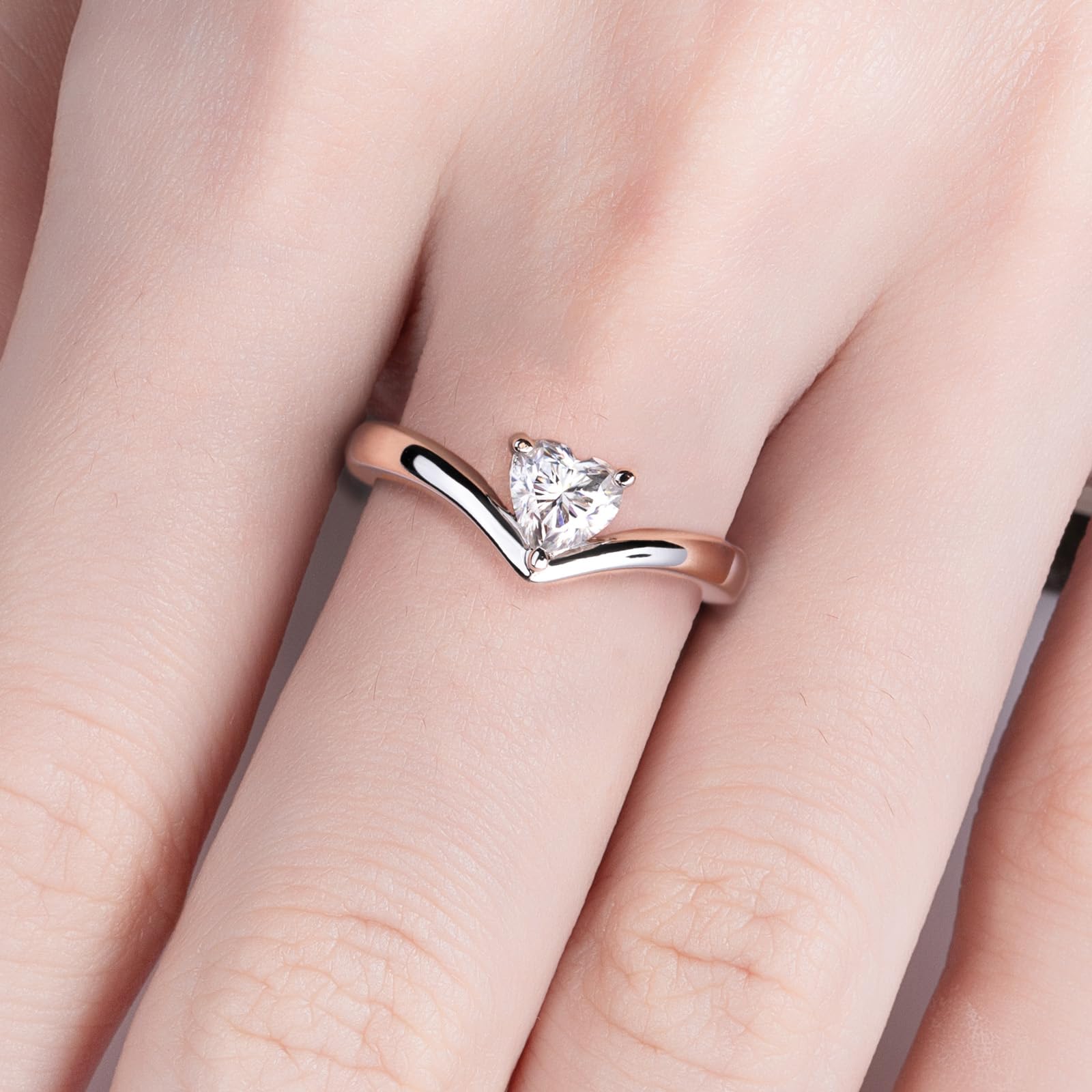 solitaire rings, gold rings, heart cut engagement ring, gold rings for women, 14k gold rings, white gold rings, lab grown diamond rings, diamond rings for women, diamond rings, valentines gift for her, birthday gift for her, moissanite rings