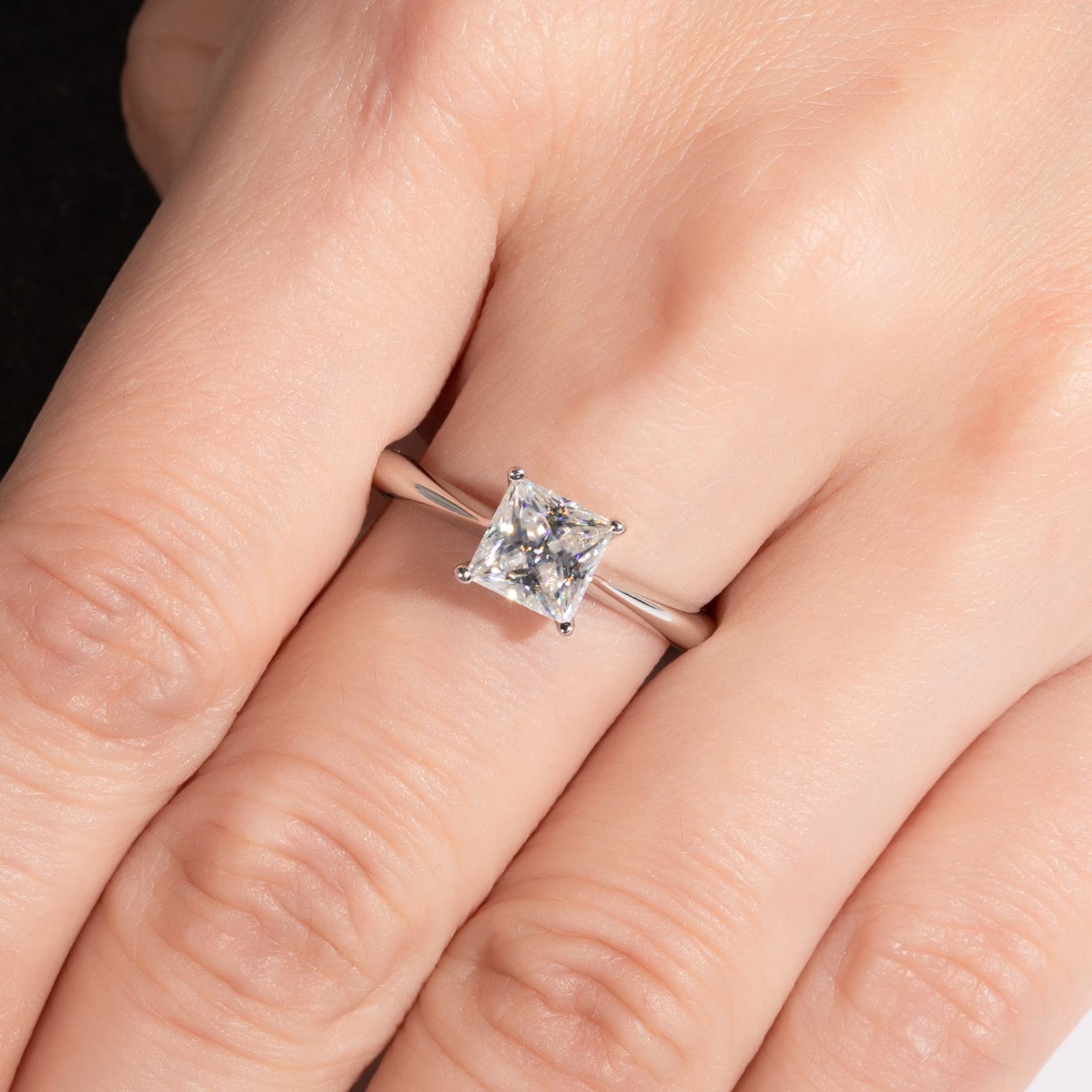 princess cut diamond ring, princess cut engagement ring, solitaire rings, halo rings, gold rings, engagement rings, engagement rings for women, moissanite engagement rings, gold rings for women, 14k gold rings, white gold rings, lab grown diamond rings, diamond rings for women, diamond rings, valentines gift for her, birthday gift for her, moissanite rings, 925 silver rings
