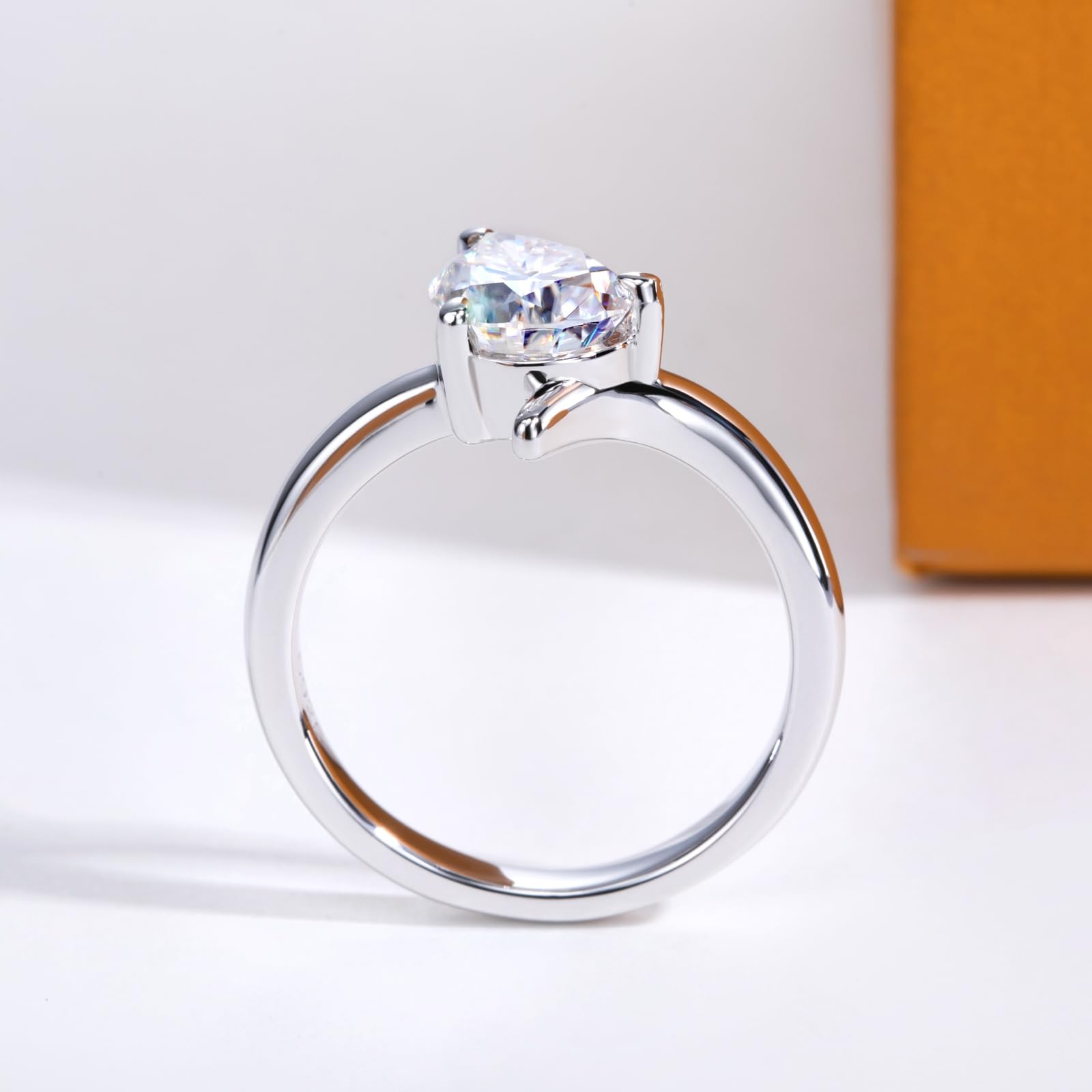 pear cut diamond ring, pear cut engagement ring, solitaire rings, halo rings, gold rings, engagement rings, engagement rings for women, moissanite engagement rings, gold rings for women, 14k gold rings, white gold rings, lab grown diamond rings, diamond rings for women, diamond rings, valentines gift for her, birthday gift for her, moissanite rings, 925 silver rings