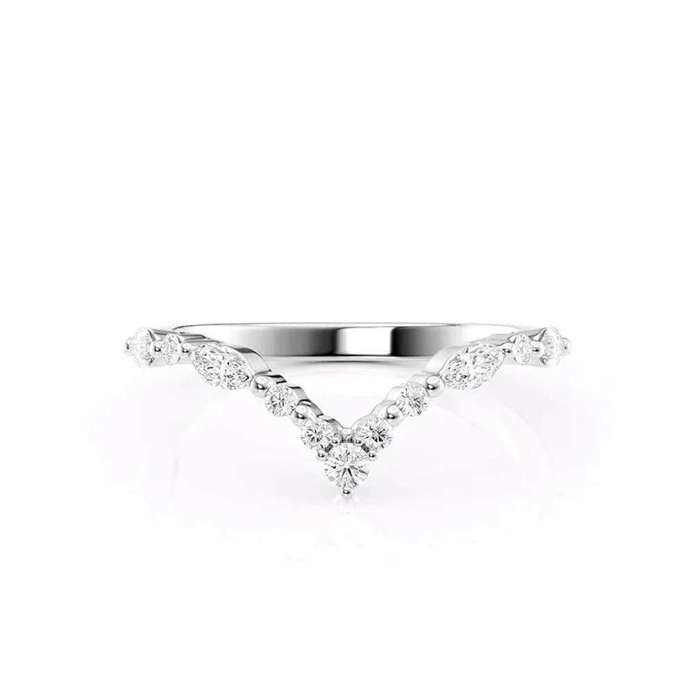 chevron ring, v shaped band, v shaped ring for her, chevron band, round cut diamond ring, round cut engagement ring, gold rings, eternity ring, engagement rings, engagement rings for women, moissanite engagement rings, gold rings for women, 14k gold rings, white gold rings, lab grown diamond rings, diamond rings for women, diamond rings, valentines gift for her, birthday gift for her, moissanite rings, 925 silver rings