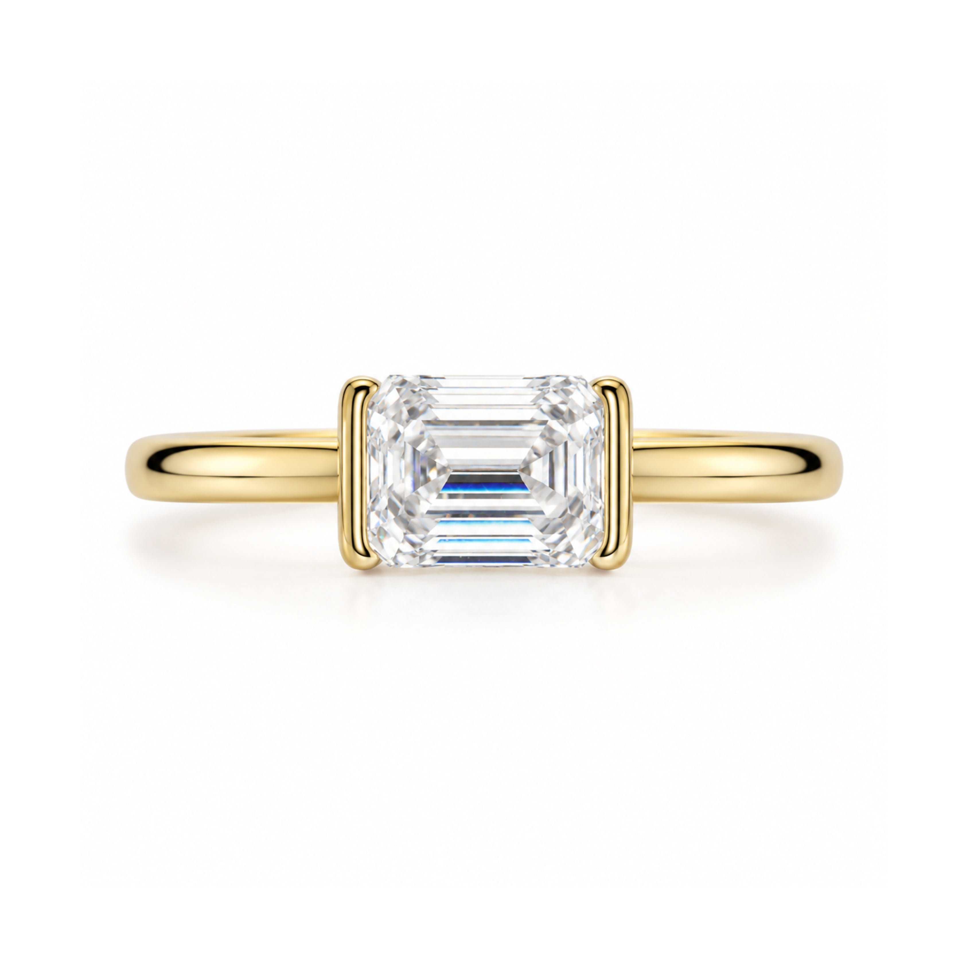 emerald cut diamond ring, solitaire rings, halo rings, gold rings, emerald cut engagement ring, gold rings for women, 14k gold rings, white gold rings, lab grown diamond rings, diamond rings for women, diamond rings, valentines gift for her, birthday gift for her, moissanite rings, 925 silver rings