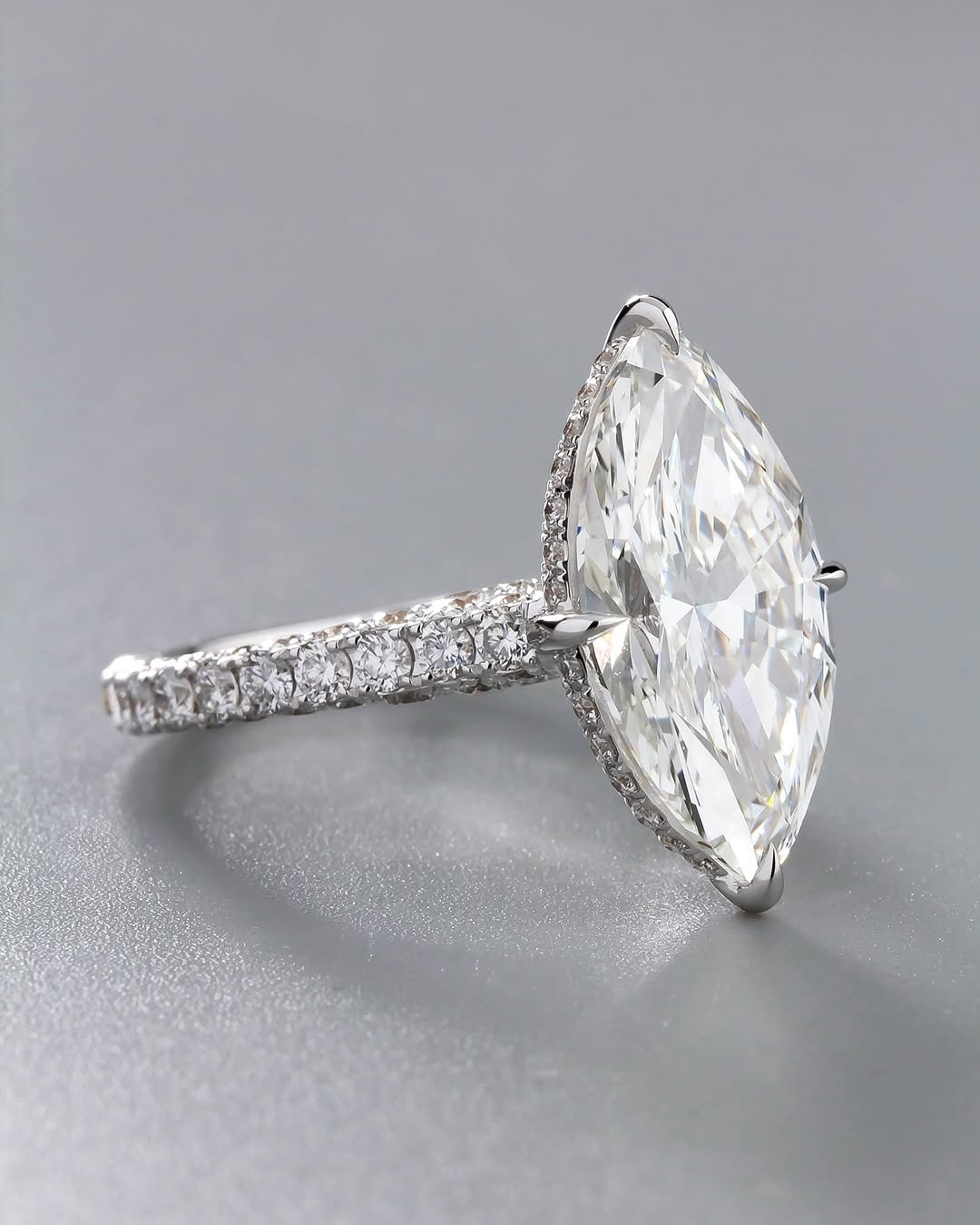 bridal ring set, marquise cut ring, wedding ring set, engagement and wedding ring set, solitaire rings, gold rings, marquise cut engagement ring, gold rings for women, 14k gold rings, white gold rings, lab grown diamond rings, diamond rings for women, diamond rings, valentines gift for her, birthday gift for her, moissanite rings