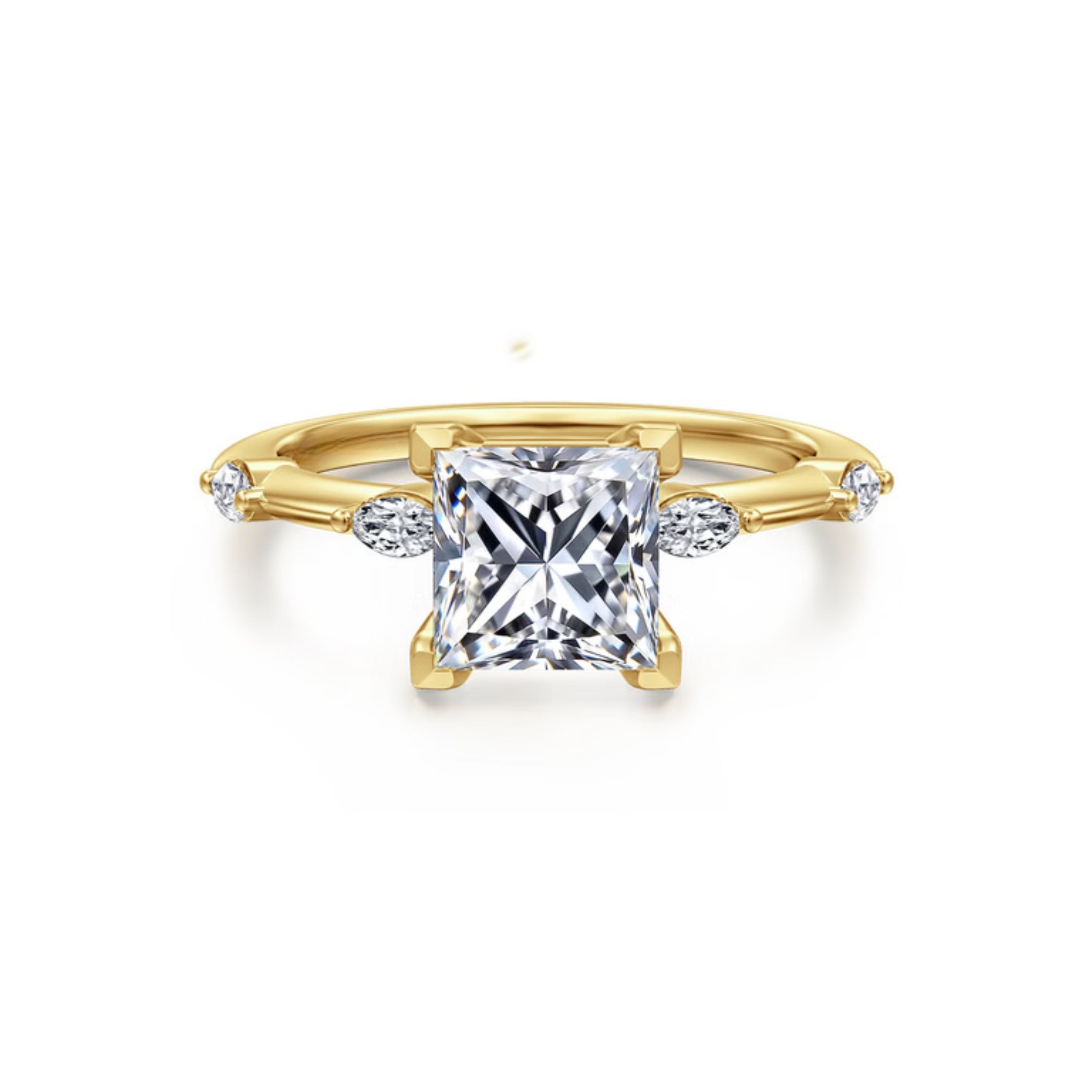 princess cut diamond ring, solitaire rings, halo rings, gold rings, princess cut engagement ring, gold rings for women, 14k gold rings, white gold rings, lab grown diamond rings, diamond rings for women, diamond rings, valentines gift for her, birthday gift for her, moissanite rings, 925 silver rings