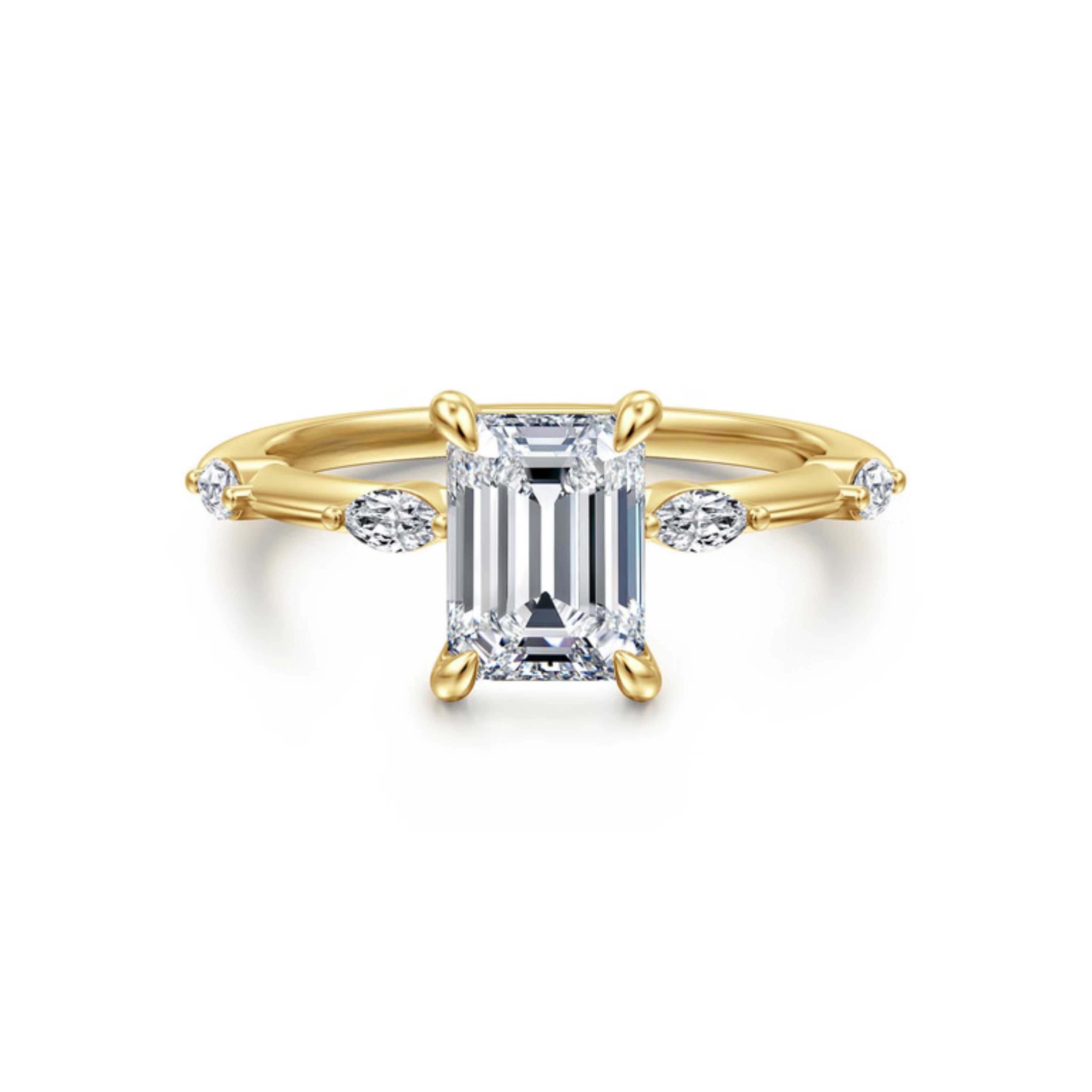 emerald cut diamond ring, solitaire rings, halo rings, gold rings, emerald cut engagement ring, gold rings for women, 14k gold rings, white gold rings, lab grown diamond rings, diamond rings for women, diamond rings, valentines gift for her, birthday gift for her, moissanite rings, 925 silver rings