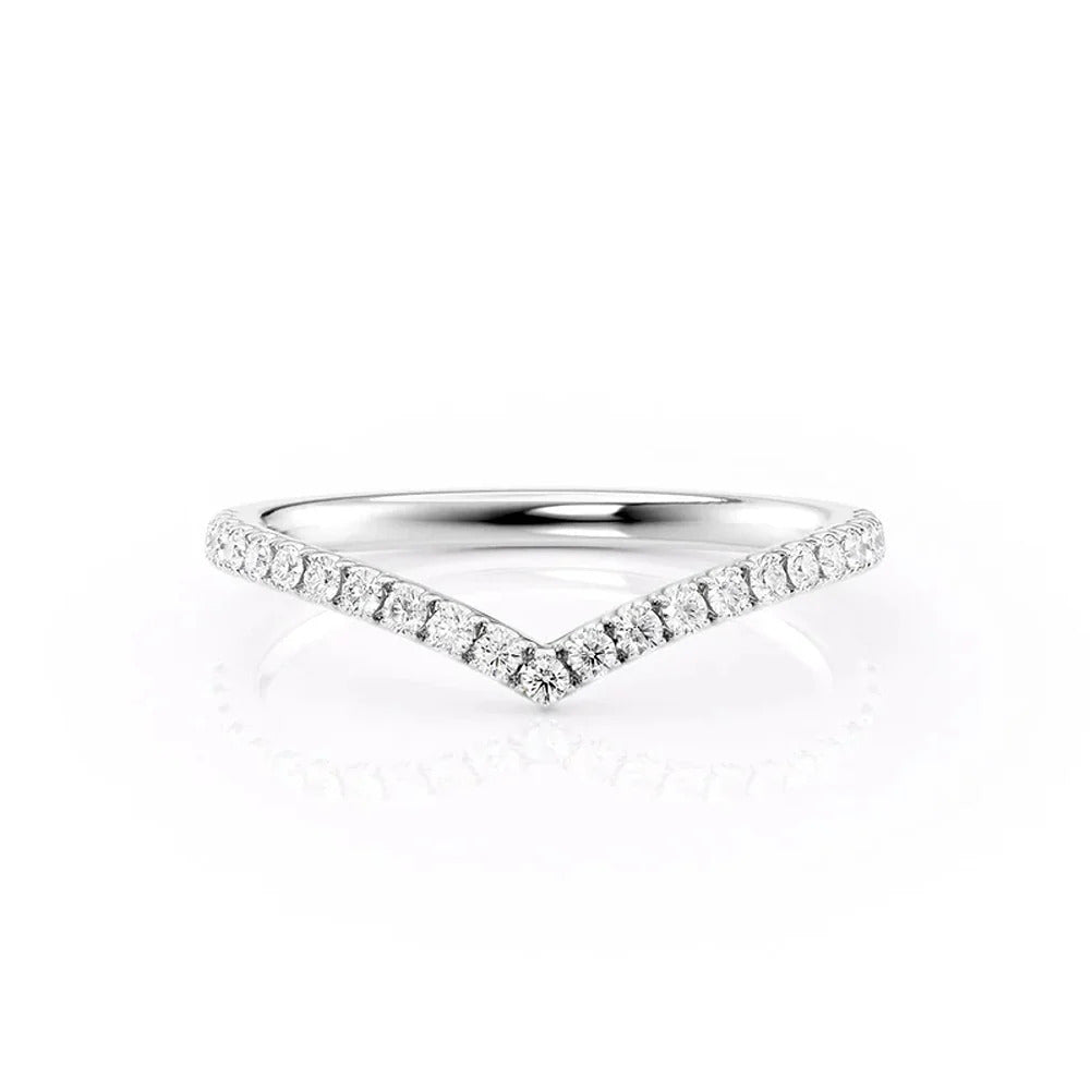 chevron ring, v shaped band, v shaped ring for her, chevron band, round cut diamond ring, round cut engagement ring, gold rings, eternity ring, engagement rings, engagement rings for women, moissanite engagement rings, gold rings for women, 14k gold rings, white gold rings, lab grown diamond rings, diamond rings for women, diamond rings, valentines gift for her, birthday gift for her, moissanite rings, 925 silver rings