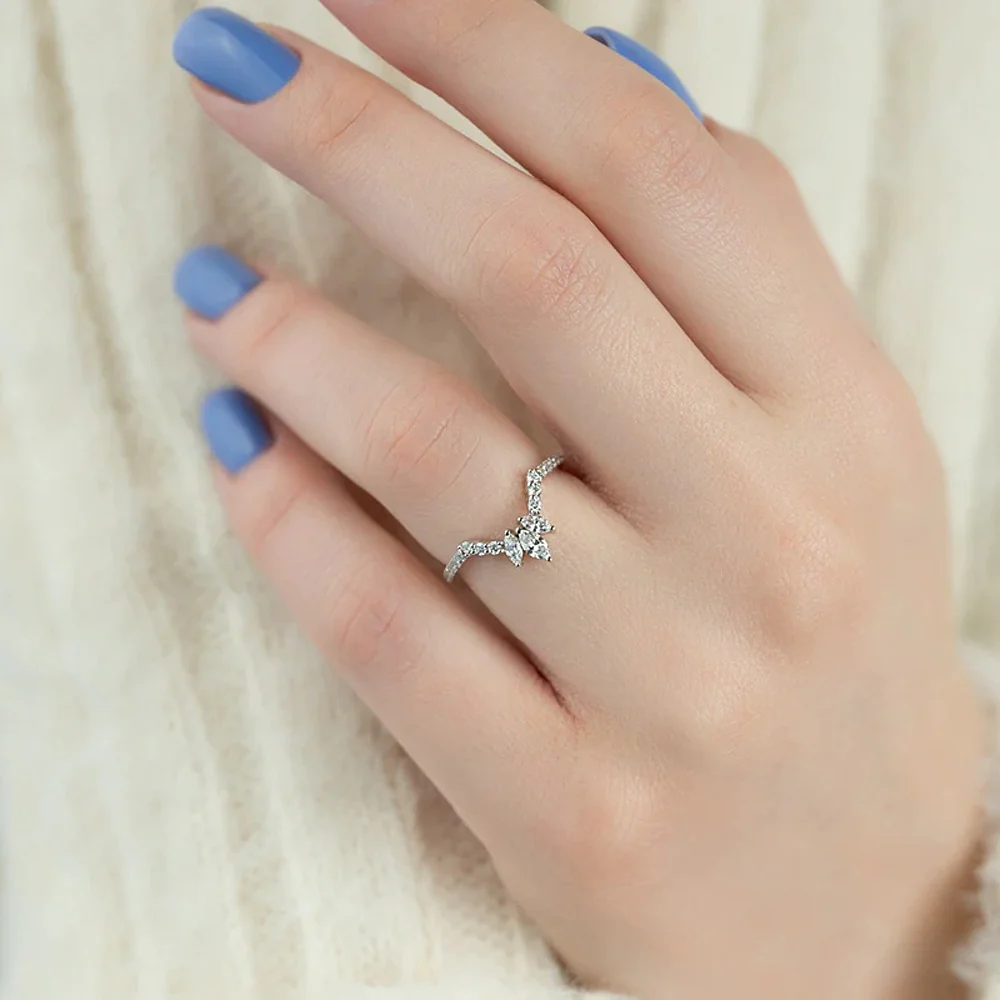 chevron ring, v shaped band, v shaped ring for her, chevron band, round cut diamond ring, round cut engagement ring, gold rings, eternity ring, engagement rings, engagement rings for women, moissanite engagement rings, gold rings for women, 14k gold rings, white gold rings, lab grown diamond rings, diamond rings for women, diamond rings, valentines gift for her, birthday gift for her, moissanite rings, 925 silver rings