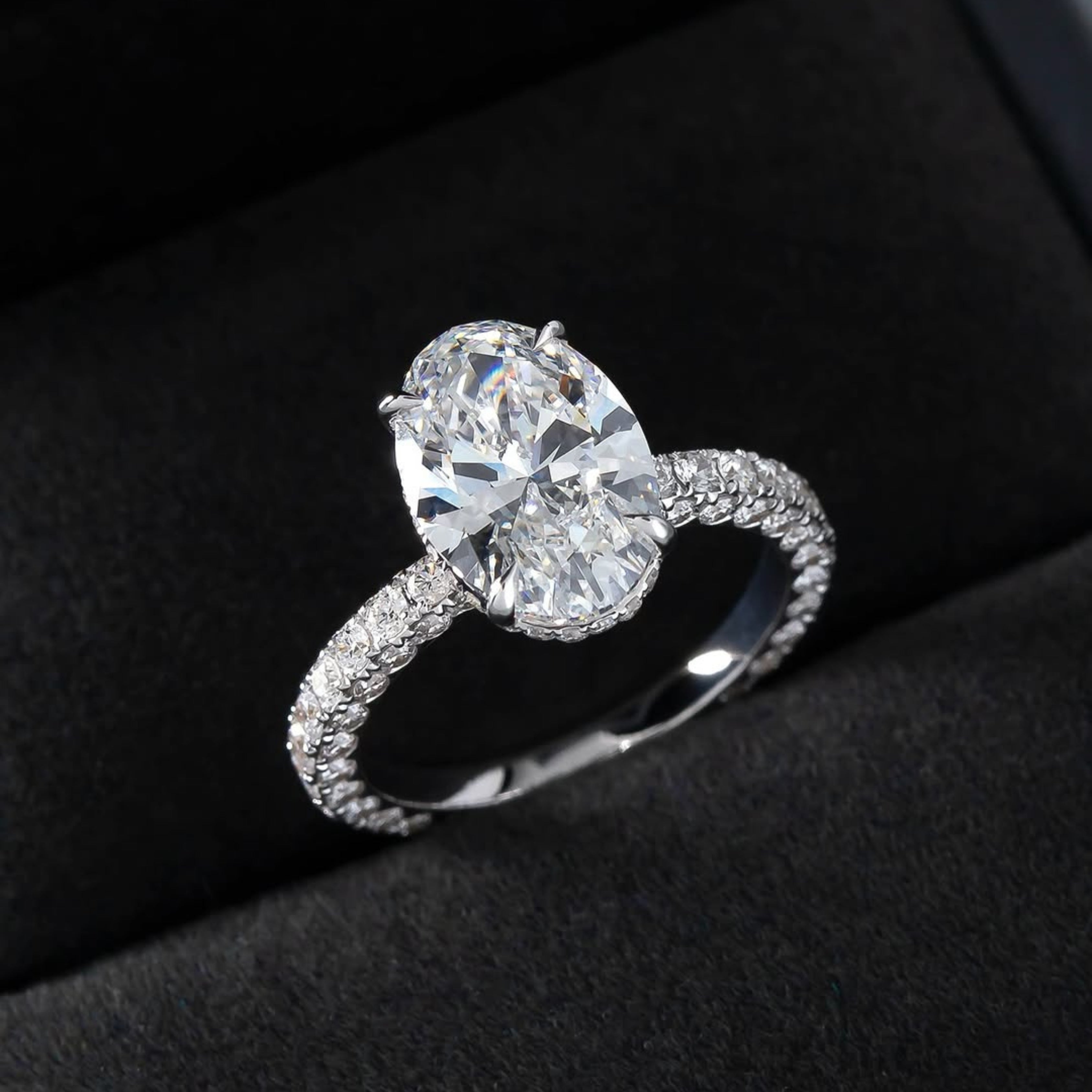 oval engagement rings, solitaire rings, halo rings, gold rings, engagement rings, engagement rings for women, moissanite engagement rings, round cut engagement ring, gold rings for women, 14k gold rings, white gold rings, lab grown diamond rings, diamond rings for women, diamond rings, valentines gift for her, birthday gift for her, moissanite rings, 925 silver rings