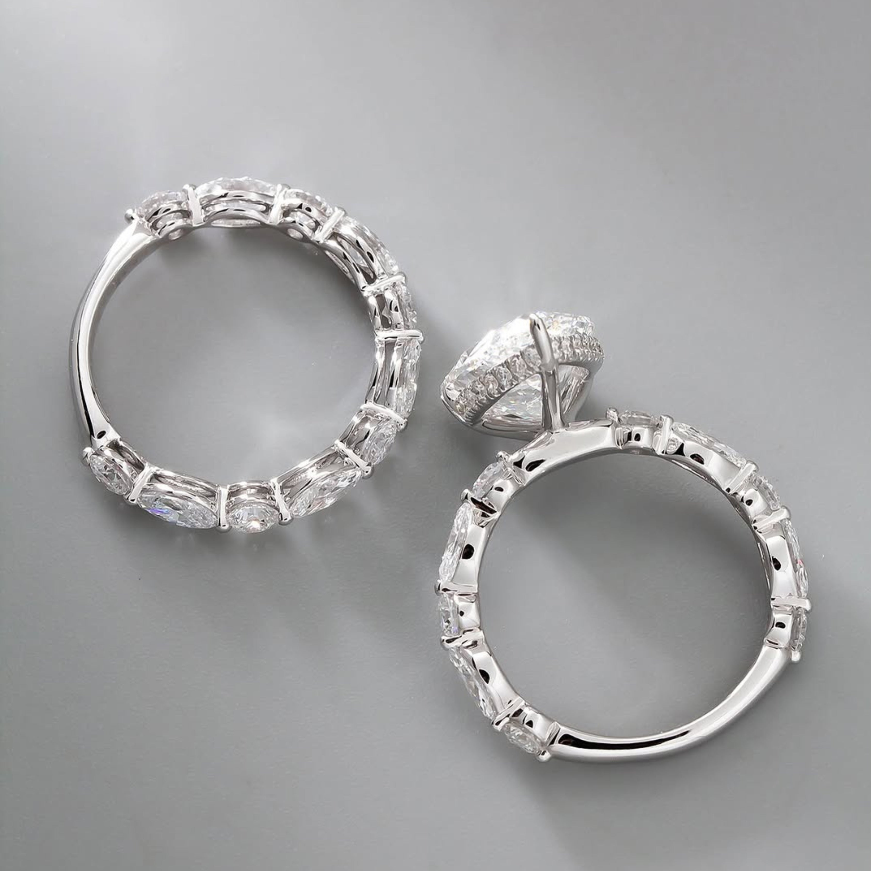 bridal ring set, pear cut ring, wedding ring set, engagement and wedding ring set, solitaire rings, gold rings, pear cut engagement ring, gold rings for women, 14k gold rings, white gold rings, lab grown diamond rings, diamond rings for women, diamond rings, valentines gift for her, birthday gift for her, moissanite rings
