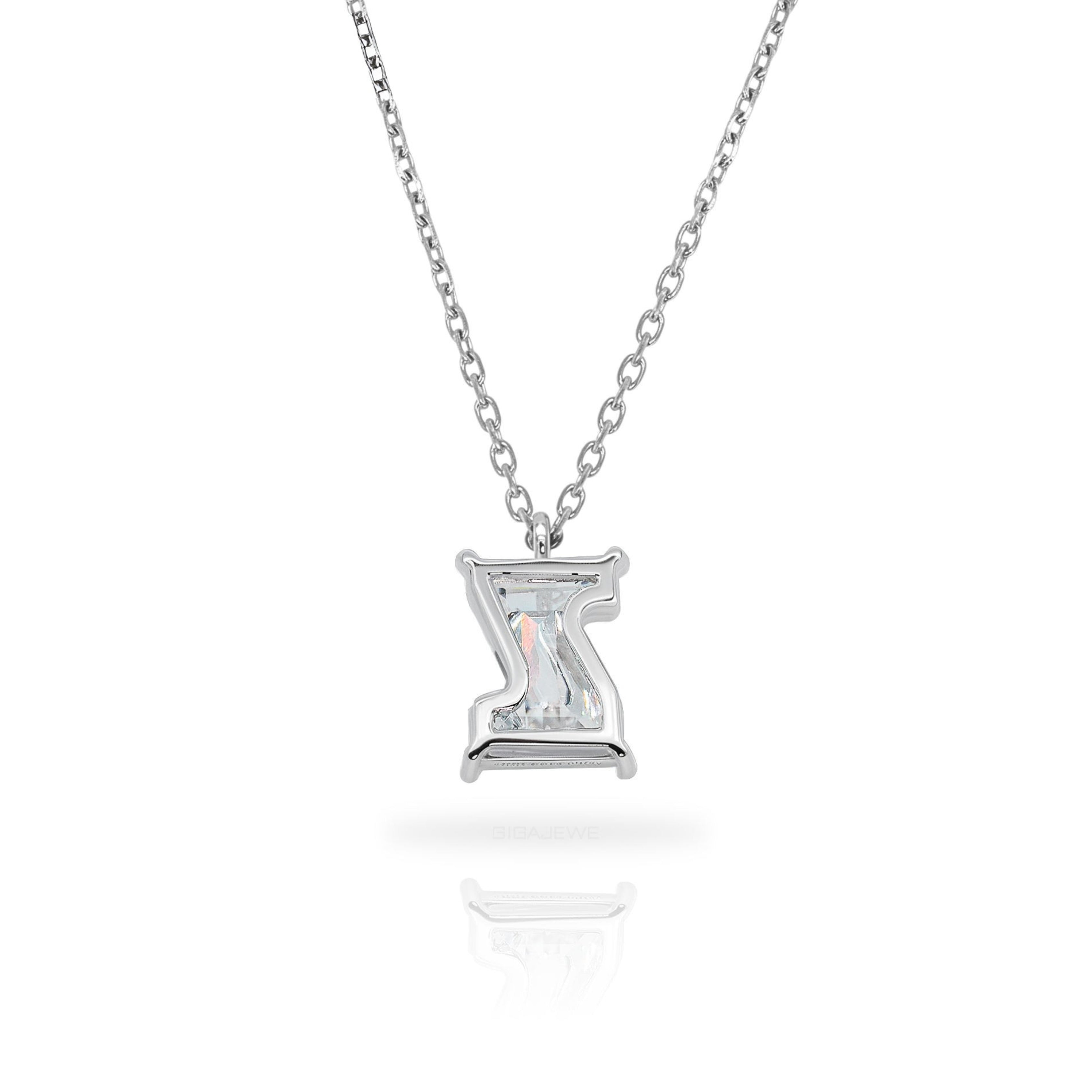 initial letter cut diamond, moissanite pendant, alphabetic pendant necklace, gold pendant necklace, silver pendant necklace, diamond pendant, custom moissanite pendant, gold necklace, gold necklace women, white gold necklace, 14k gold necklace, valentines gift for her, birthday gift for her, luxury statement necklace, moissanite pendant necklace, lab grown diamond pendant