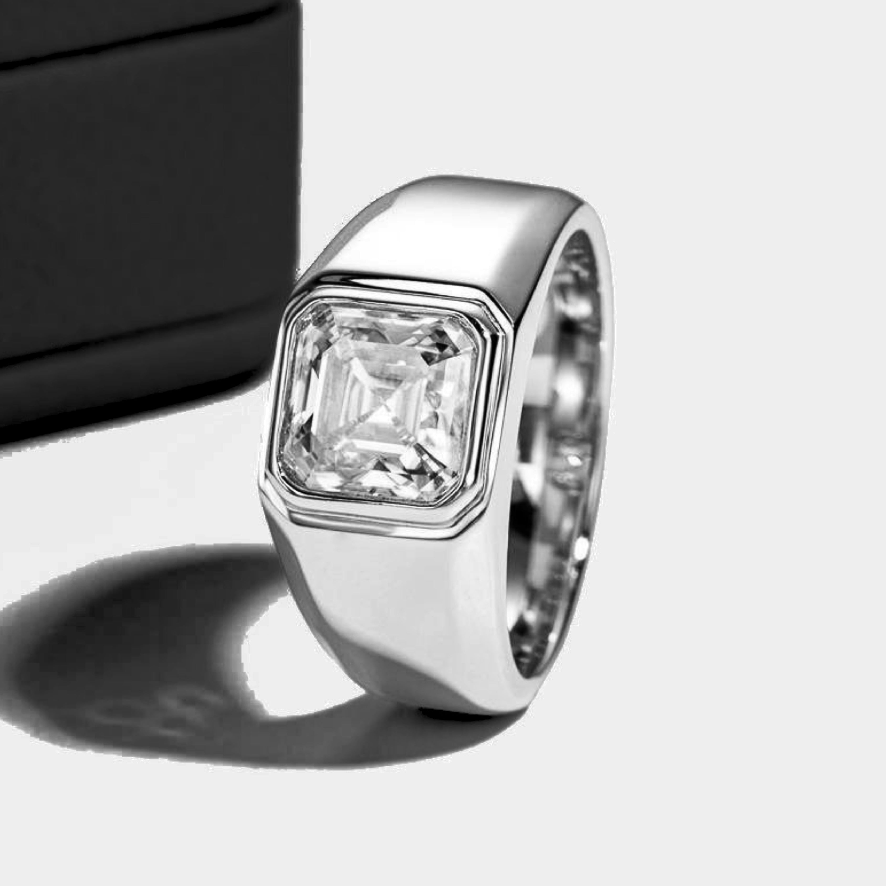 asscher cut diamond ring, asscher cut engagement ring, solitaire rings, halo rings, gold rings, engagement rings, engagement rings for women, moissanite engagement rings, gold rings for women, 14k gold rings, white gold rings, lab grown diamond rings, diamond rings for women, diamond rings, valentines gift for her, birthday gift for her, moissanite rings, 925 silver rings