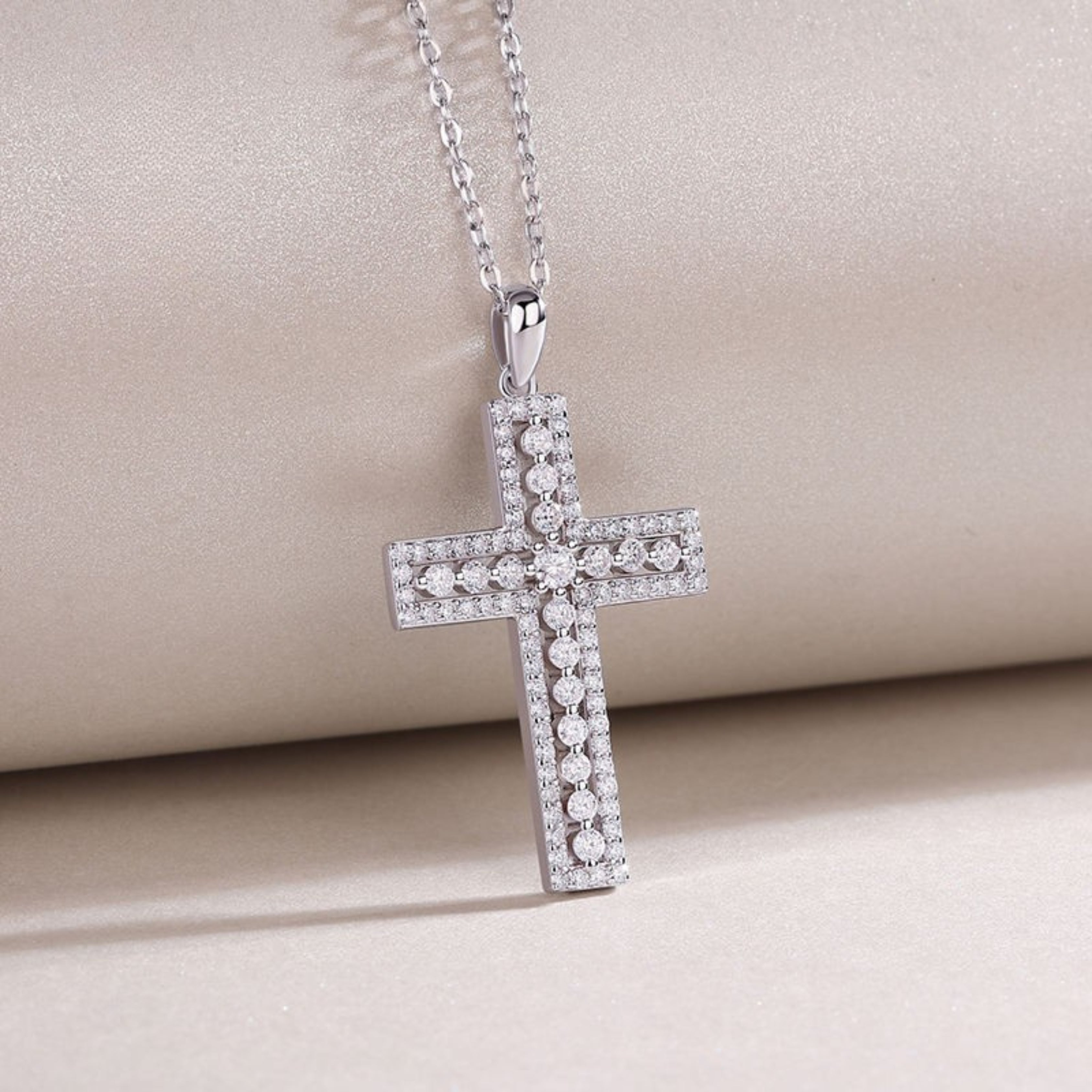 cross pendant, diamond cross pendant, cross pendant necklace, silver pendant necklace, diamond pendant, custom moissanite pendant, gold necklace, gold necklace women, white gold necklace, 14k gold necklace, valentines gift for her, birthday gift for her