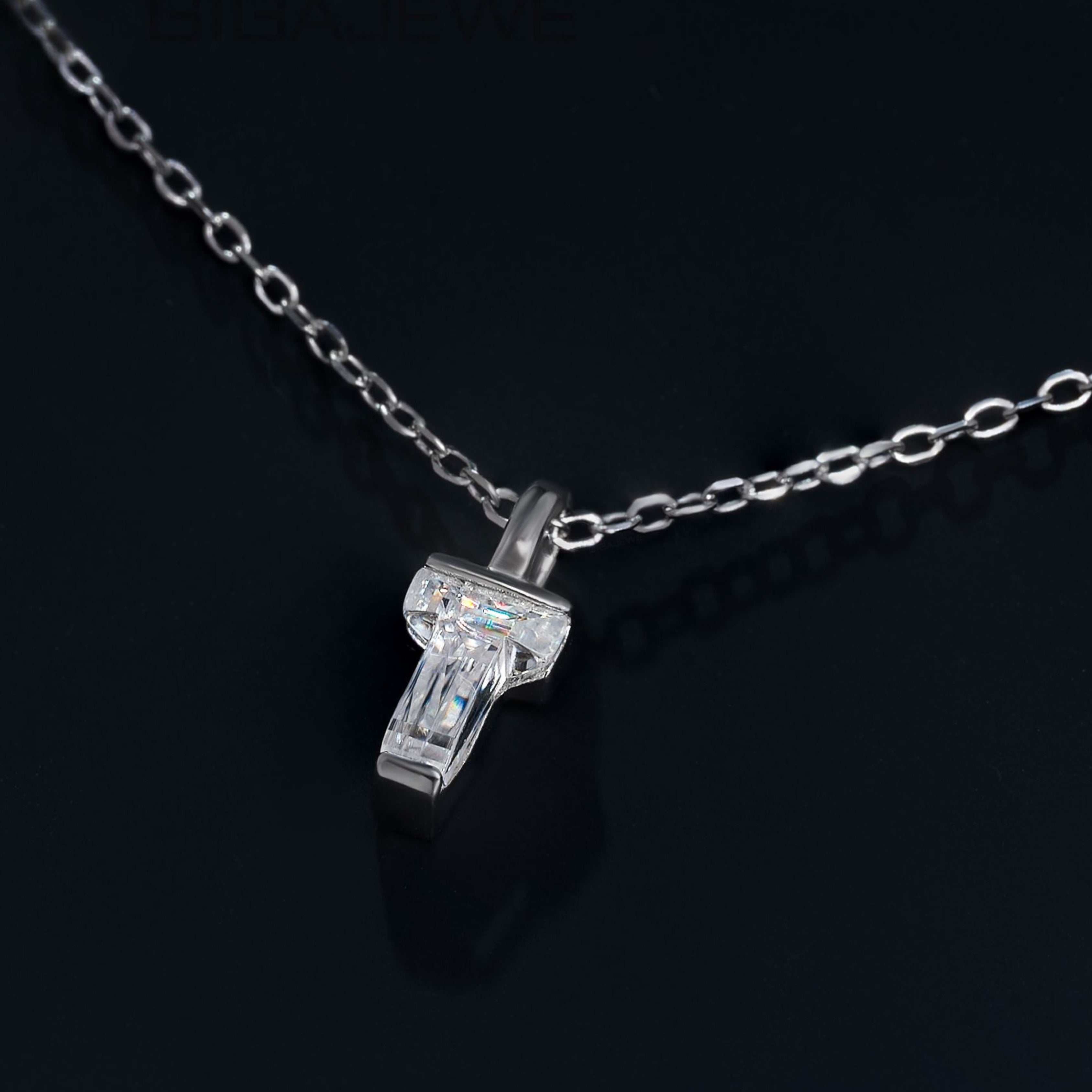 initial letter cut diamond, moissanite pendant, alphabetic pendant necklace, gold pendant necklace, silver pendant necklace, diamond pendant, custom moissanite pendant, gold necklace, gold necklace women, white gold necklace, 14k gold necklace, valentines gift for her, birthday gift for her, luxury statement necklace, moissanite pendant necklace, lab grown diamond pendant
