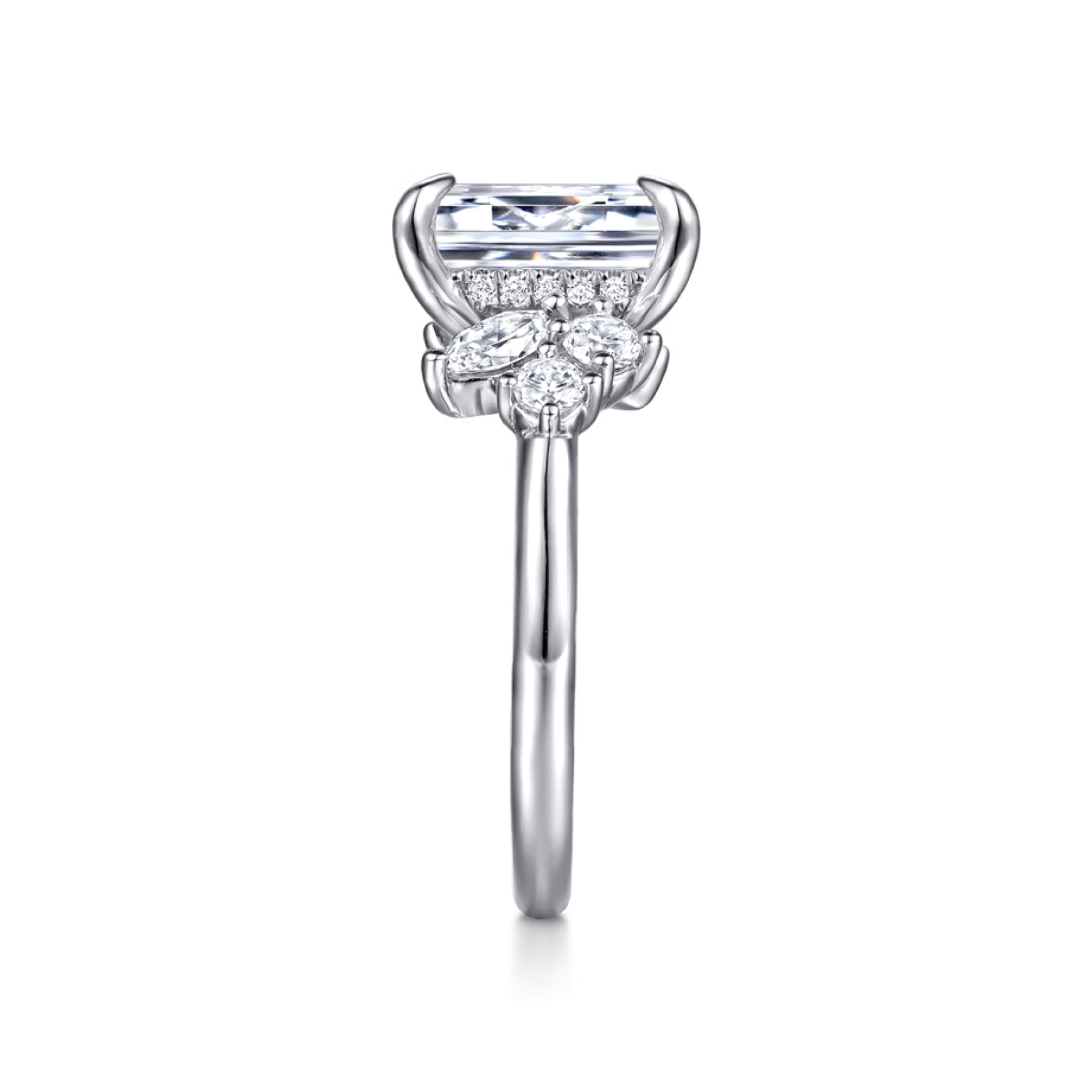 emerald cut diamond ring, solitaire rings, halo rings, gold rings, emerald cut engagement ring, gold rings for women, 14k gold rings, white gold rings, lab grown diamond rings, diamond rings for women, diamond rings, valentines gift for her, birthday gift for her, moissanite rings, 925 silver rings