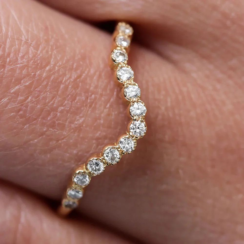 chevron ring, v shaped band, v shaped ring for her, chevron band, round cut diamond ring, round cut engagement ring, gold rings, eternity ring, engagement rings, engagement rings for women, moissanite engagement rings, gold rings for women, 14k gold rings, white gold rings, lab grown diamond rings, diamond rings for women, diamond rings, valentines gift for her, birthday gift for her, moissanite rings, 925 silver rings