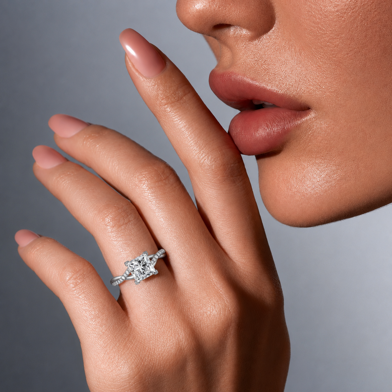 princess cut diamond ring, solitaire rings, halo rings, gold rings, princess cut engagement ring, gold rings for women, 14k gold rings, white gold rings, lab grown diamond rings, diamond rings for women, diamond rings, valentines gift for her, birthday gift for her, moissanite rings, 925 silver rings