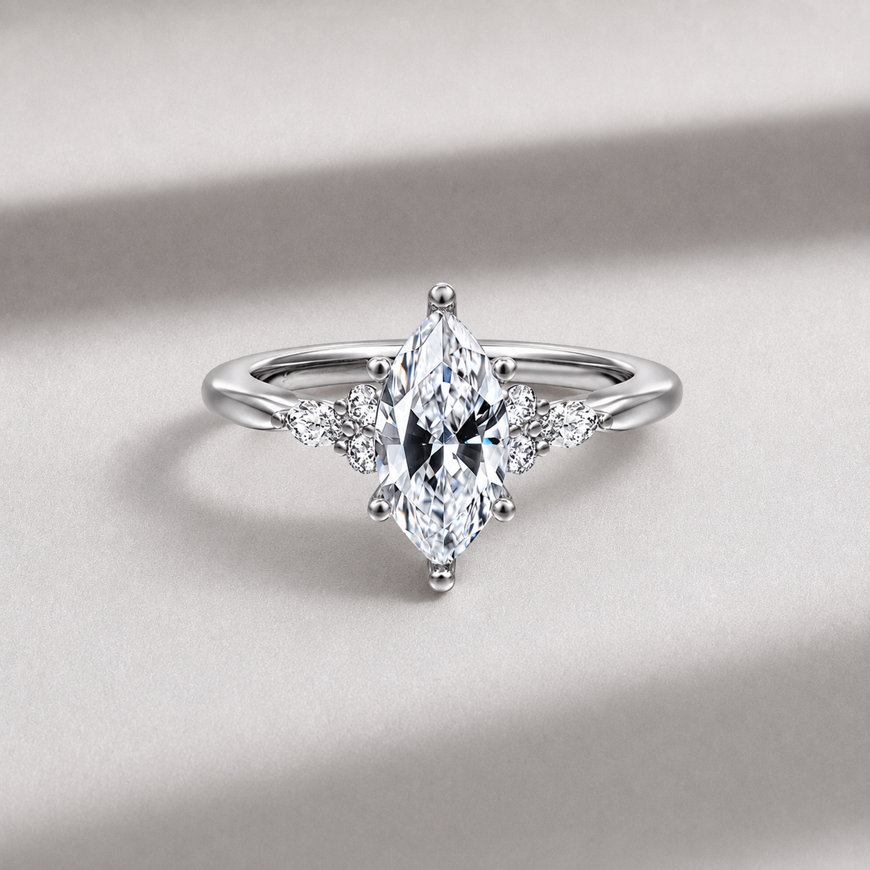 marquise cut diamond ring, solitaire rings, halo rings, gold rings, marquise cut engagement ring, gold rings for women, 14k gold rings, white gold rings, lab grown diamond rings, diamond rings for women, diamond rings, valentines gift for her, birthday gift for her, moissanite rings, 925 silver rings