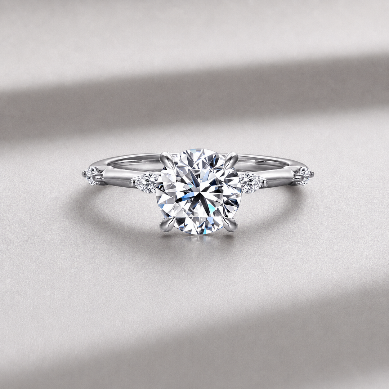 round cut diamond ring, solitaire rings, halo rings, gold rings, round cut engagement ring, gold rings for women, 14k gold rings, white gold rings, lab grown diamond rings, diamond rings for women, diamond rings, valentines gift for her, birthday gift for her, moissanite rings, 925 silver rings
