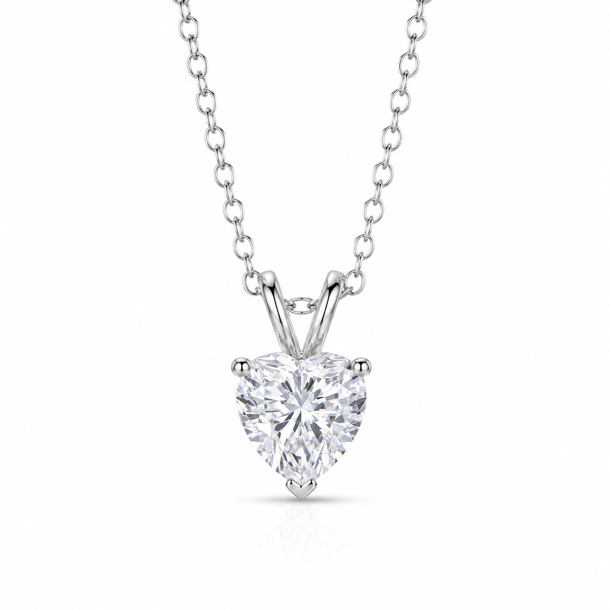 heart cut moissanite pendant, solitaire pendant necklace, gold pendant necklace, silver pendant necklace, diamond pendant, custom moissanite pendant, gold necklace, gold necklace women, white gold necklace, 14k gold necklace, valentines gift for her, birthday gift for her, 925 silver necklace