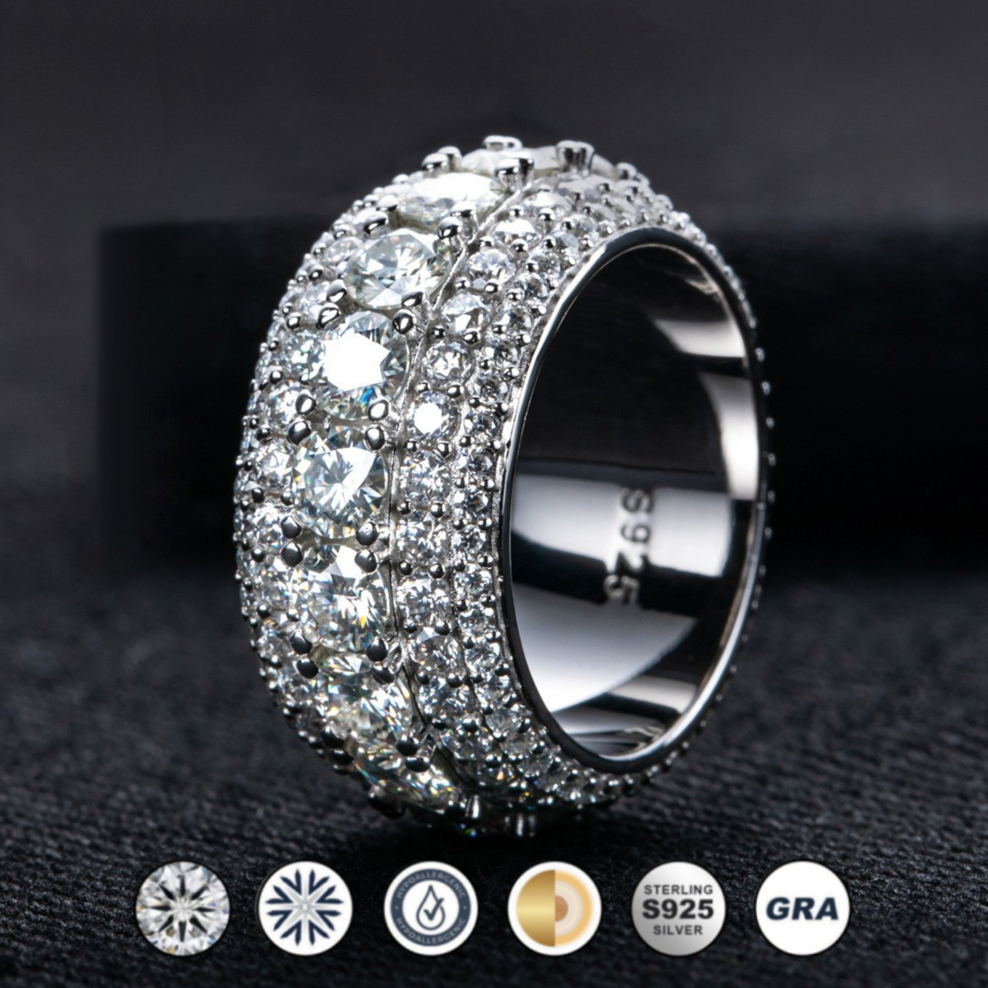 eternity band,round cut diamond ring, round cut engagement ring, solitaire rings, halo rings, gold rings, engagement rings, engagement rings for women, moissanite engagement rings, gold rings for women, 14k gold rings, white gold rings, lab grown diamond rings, diamond rings for women, diamond rings, valentines gift for her, birthday gift for her, moissanite rings, 925 silver rings