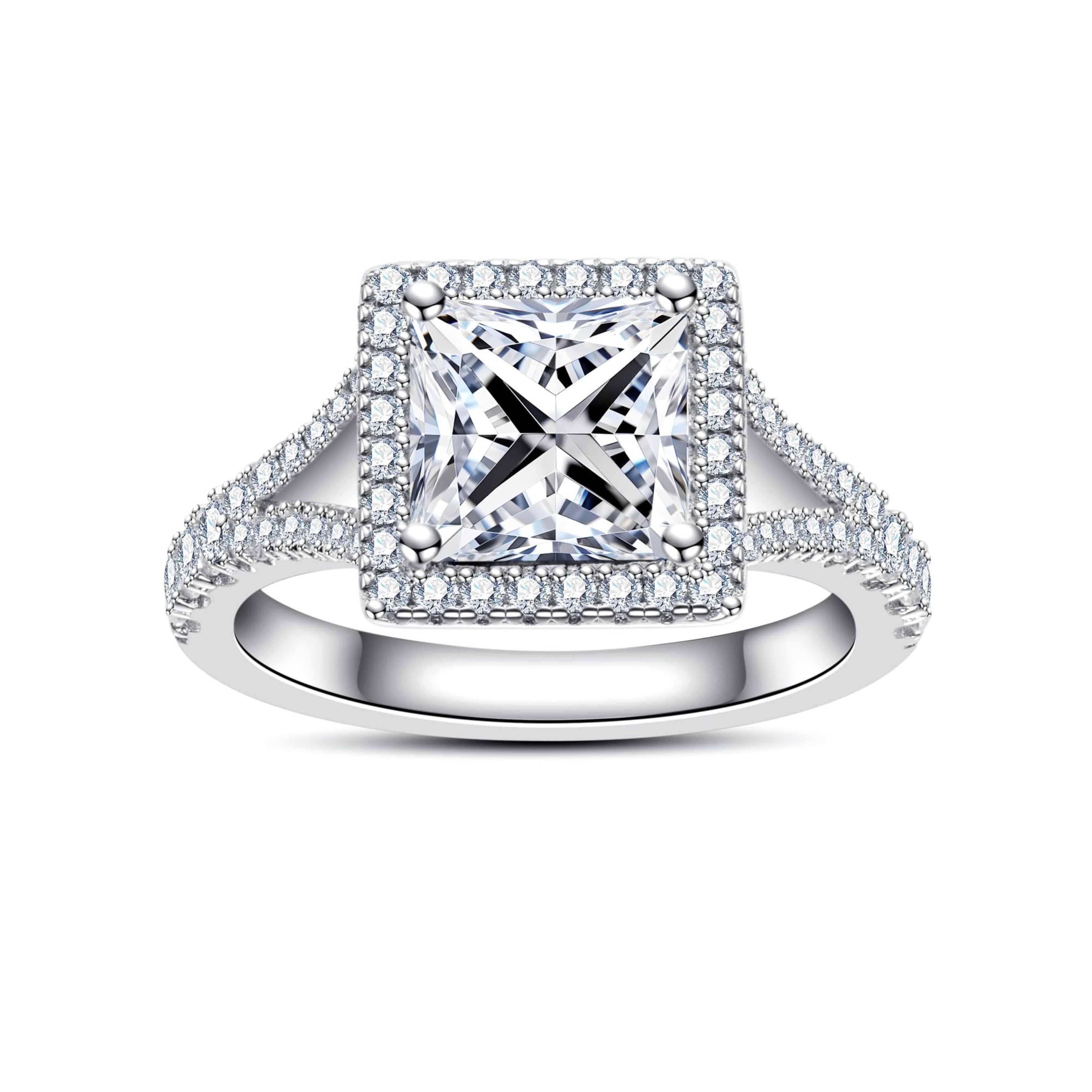 princess cut diamond ring, solitaire rings, halo rings, gold rings, princess cut engagement ring, gold rings for women, 14k gold rings, white gold rings, lab grown diamond rings, diamond rings for women, diamond rings, valentines gift for her, birthday gift for her, moissanite rings, 925 silver rings